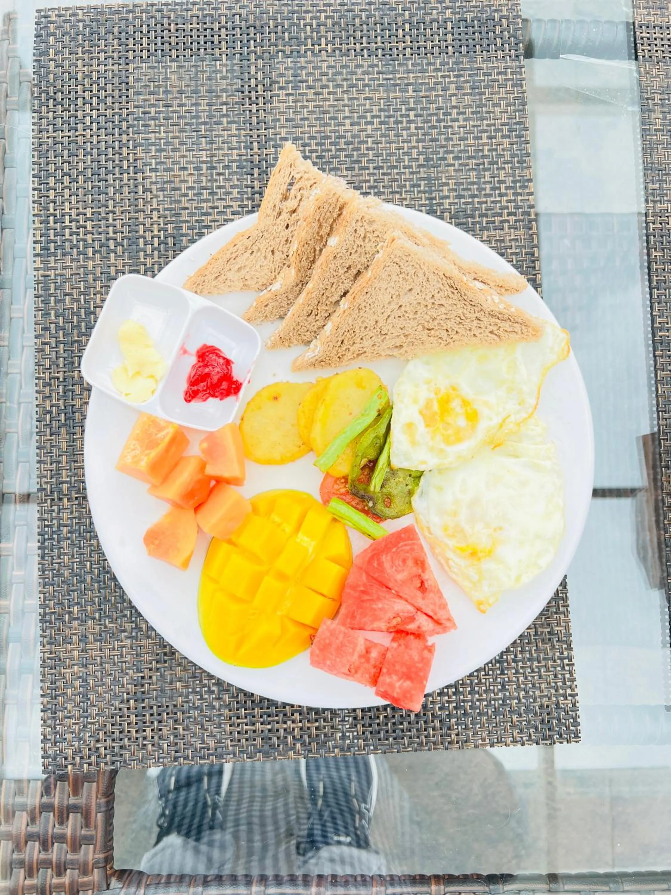 Continental breakfast in Little Buddha Inn