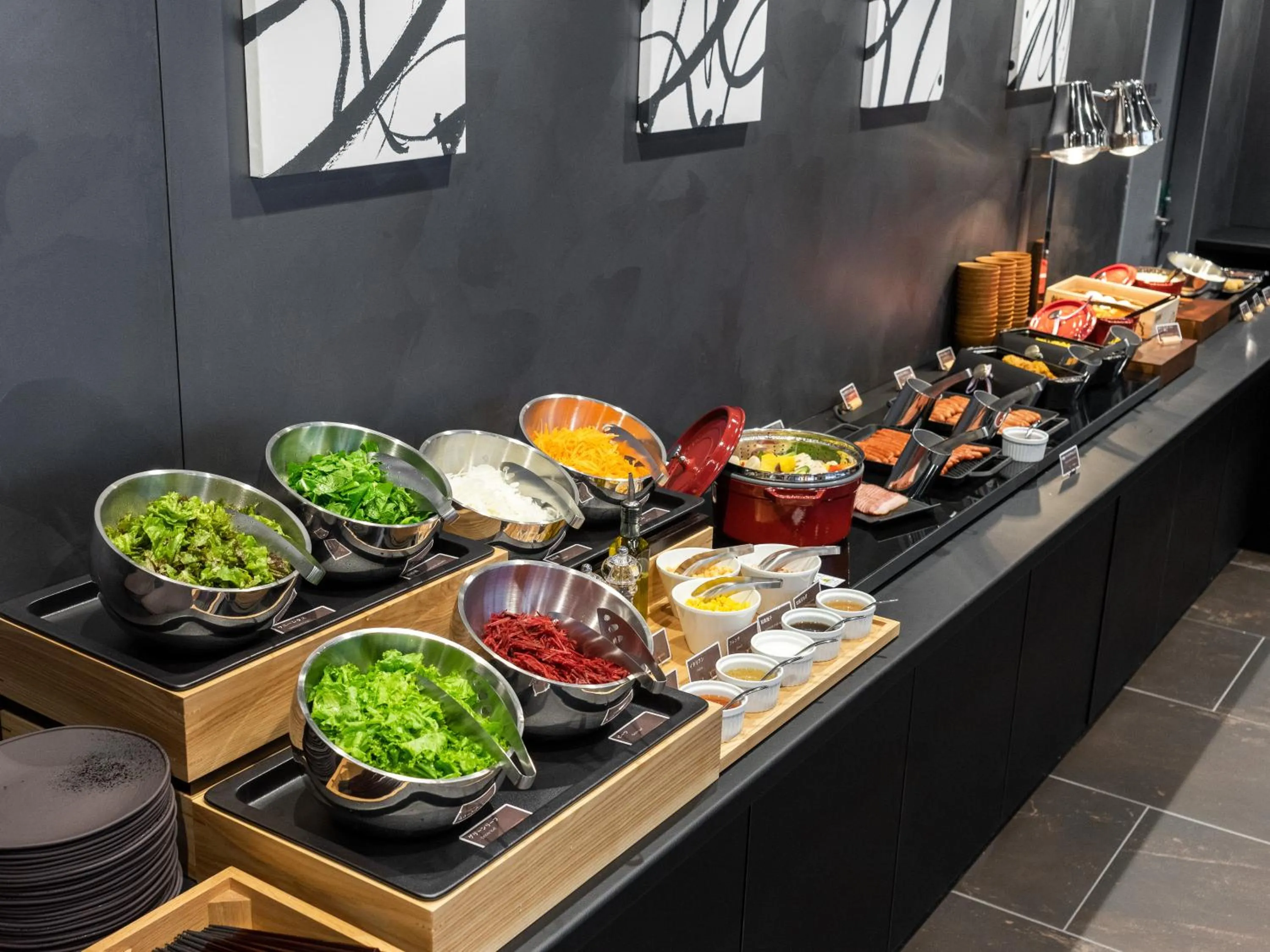 Buffet breakfast in Super Hotel Premier Akihabara