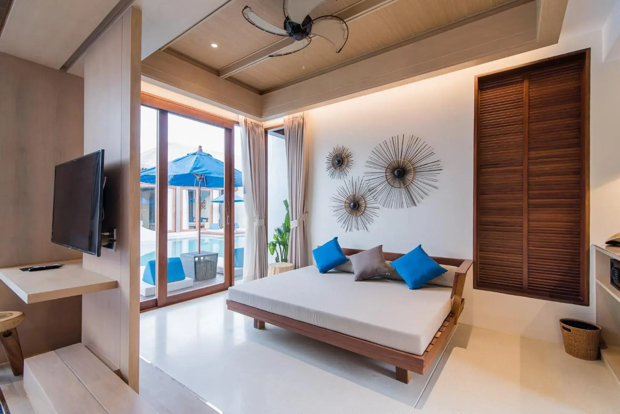 Seating area, Bed in Lullaby The Sea Hua Hin Seating area, Bed in Lullaby The Sea Hua Hin