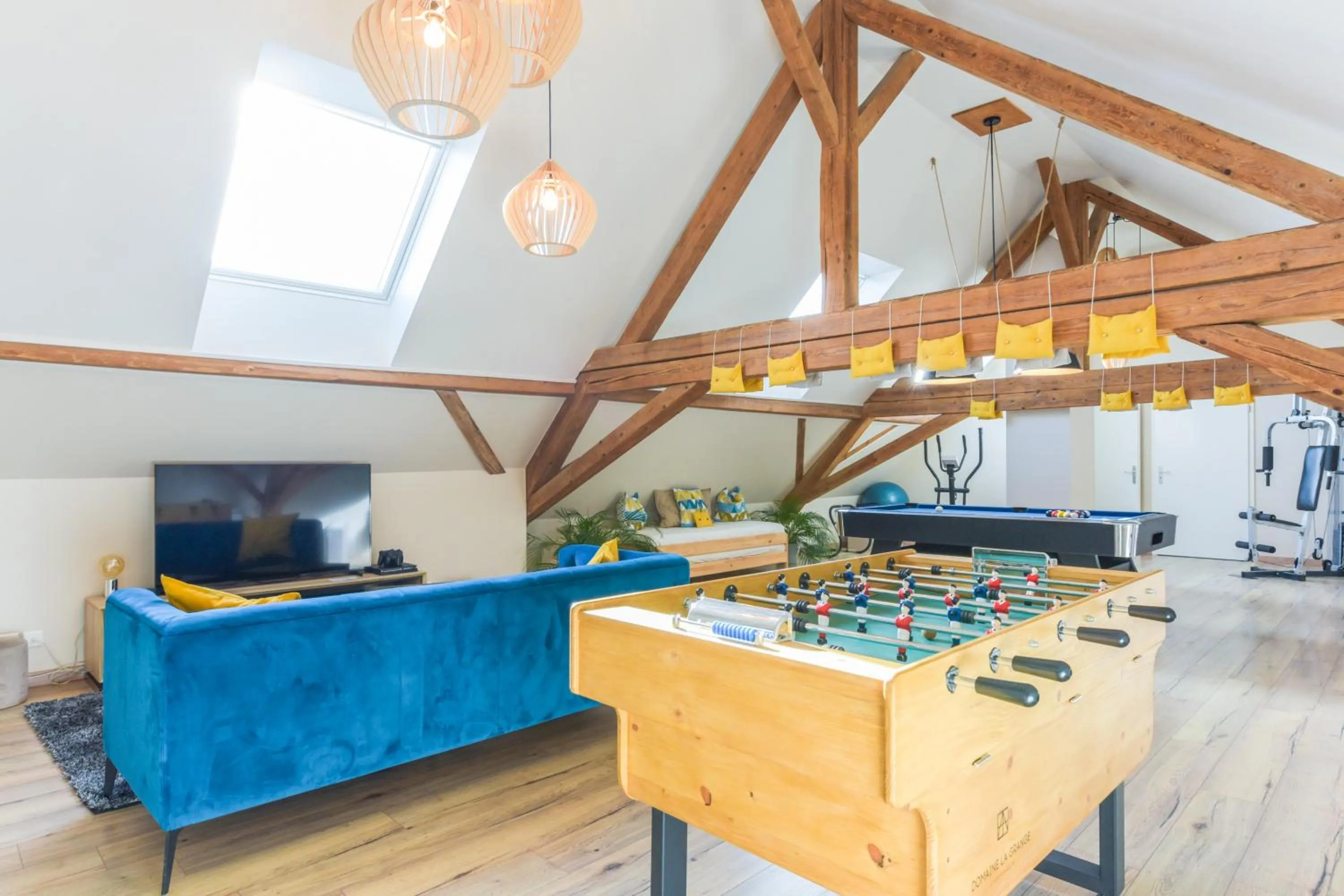 Game Room in Domaine La Grange Ungersheim - Gîte La Grange 5 étoiles