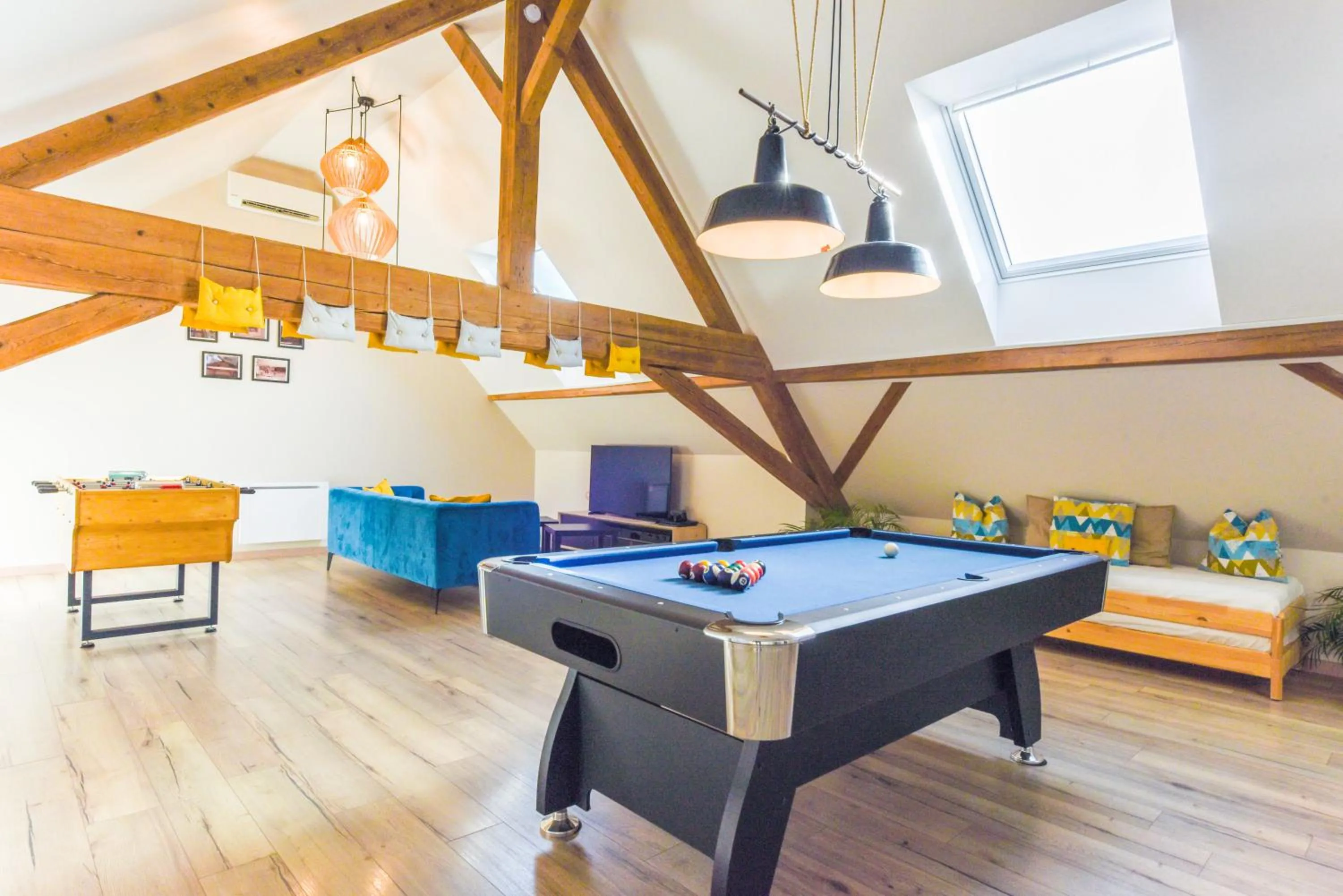 Game Room in Domaine La Grange Ungersheim - Gîte La Grange 5 étoiles