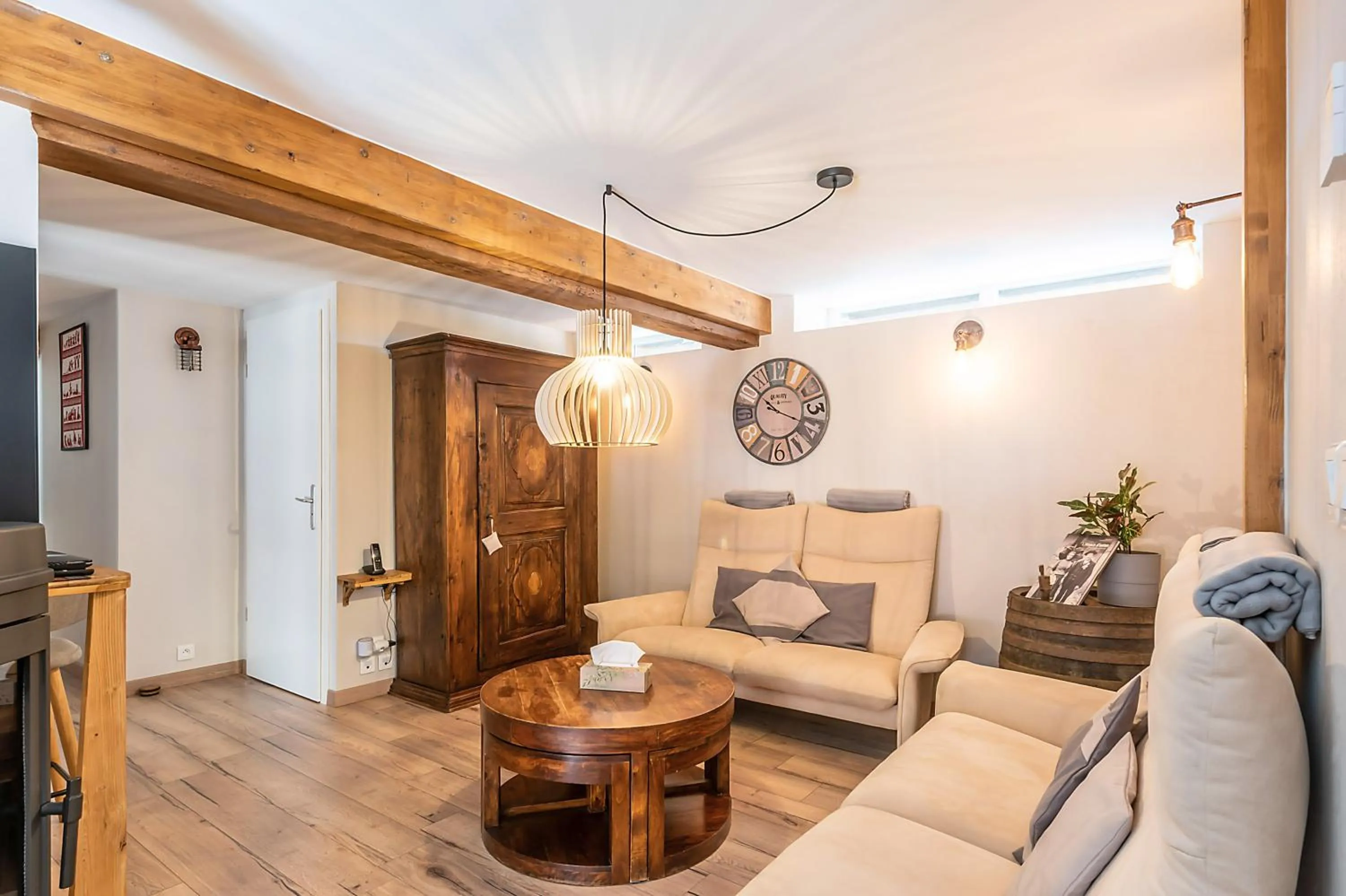 Living room in Domaine La Grange Ungersheim - Gîte La Grange 5 étoiles