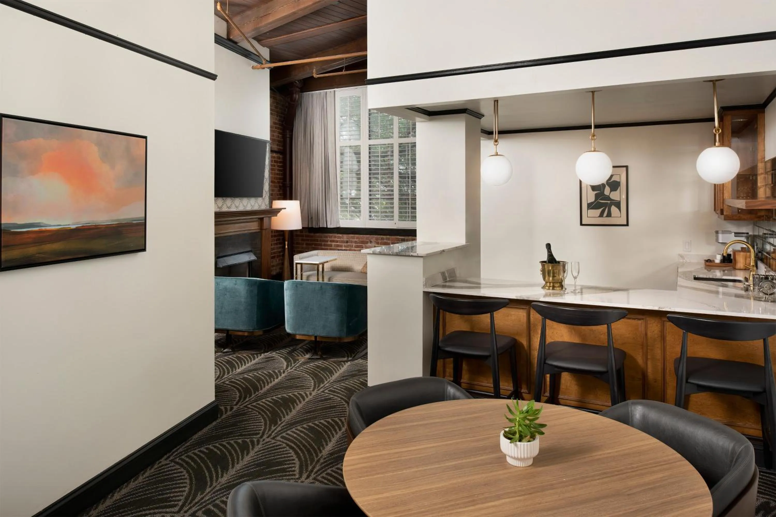 Dining area in The Ansonborough