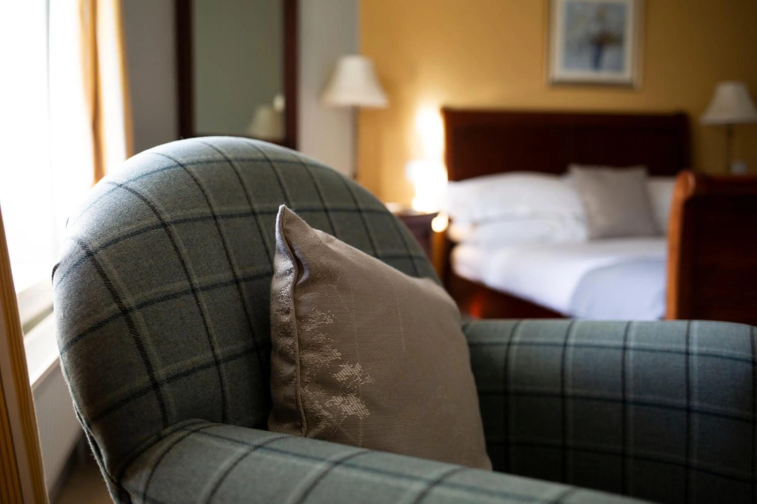 Bed in The Penrallt Country House Hotel