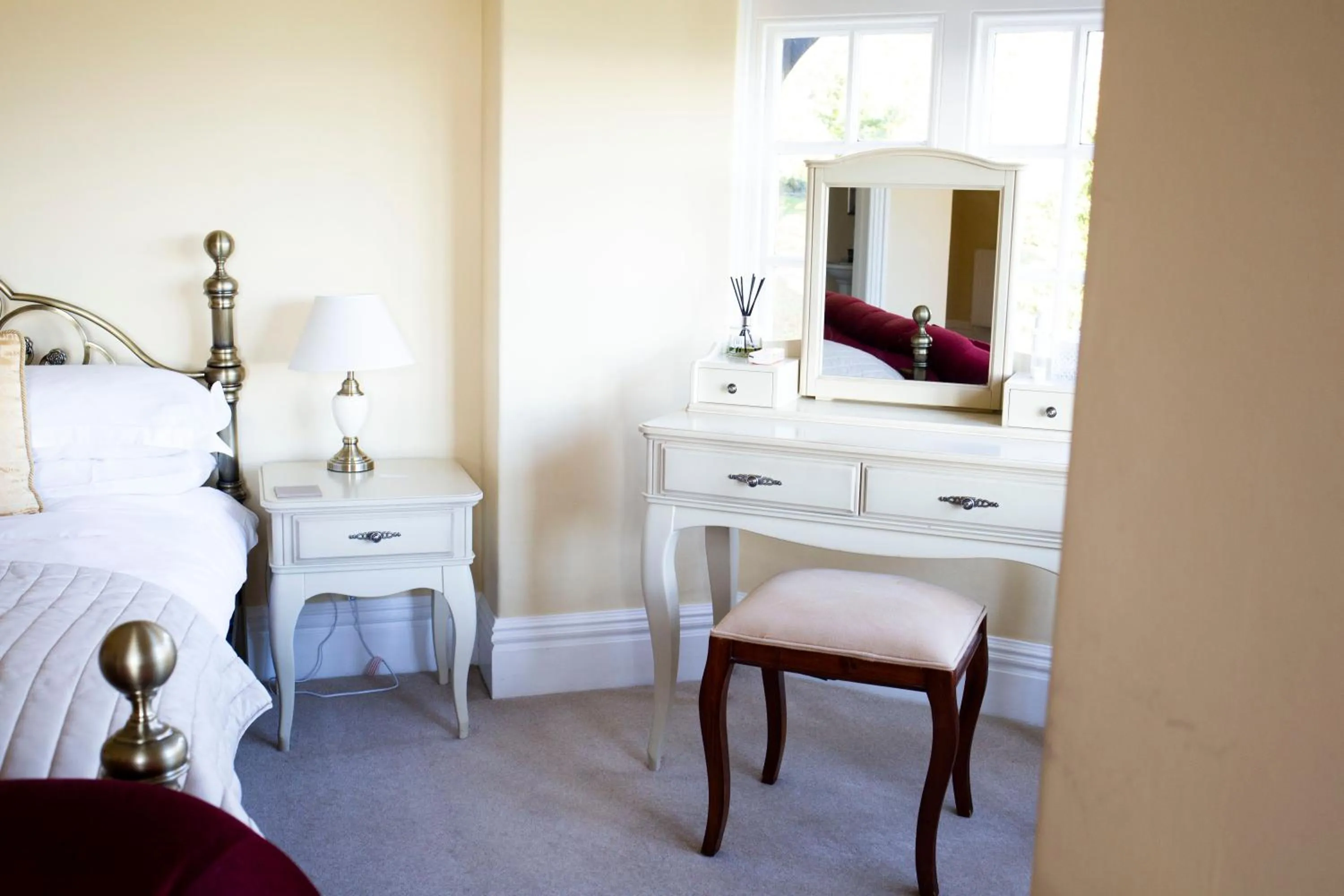 Bed in The Penrallt Country House Hotel