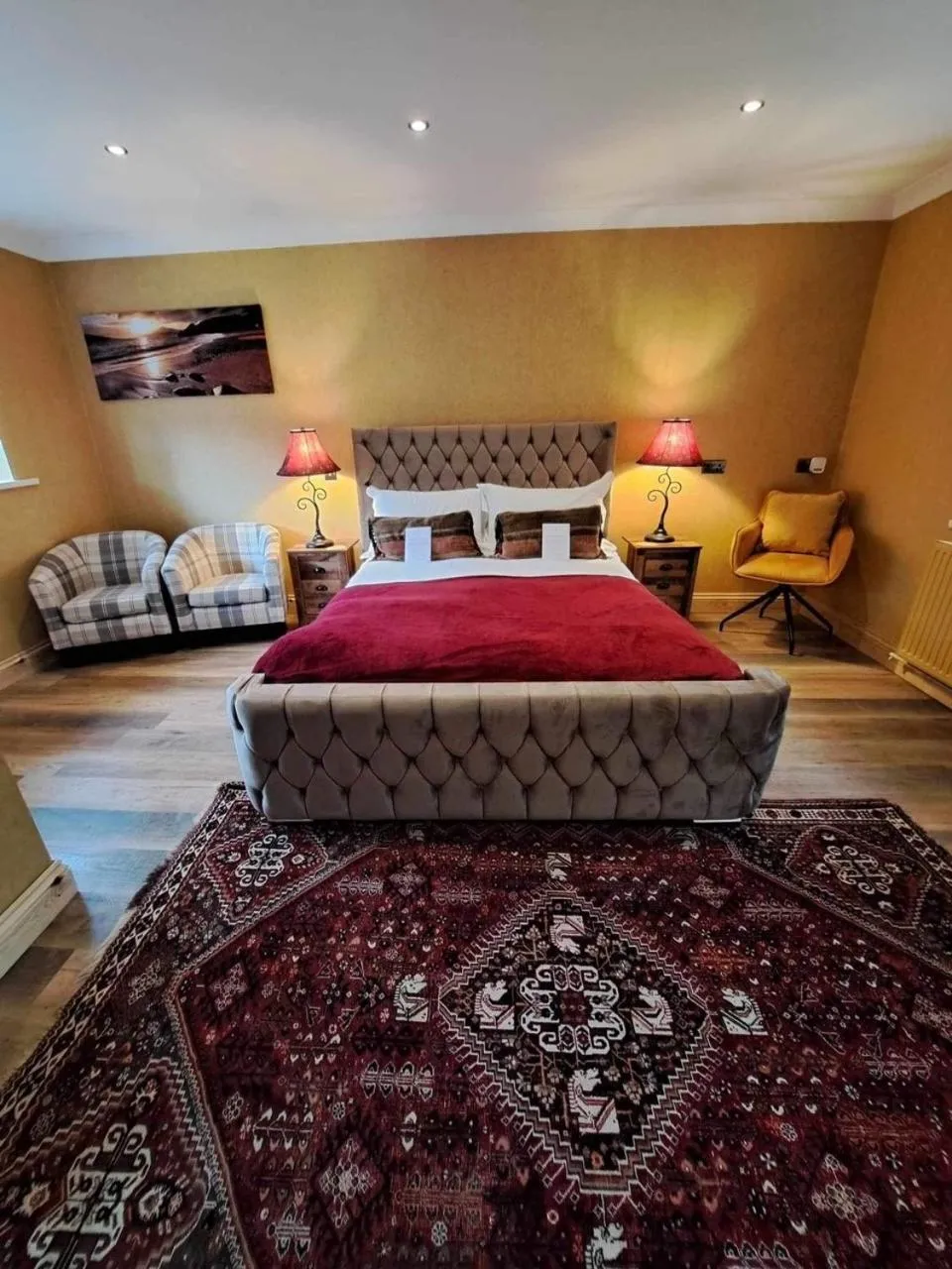 Bed in The Penrallt Country House Hotel