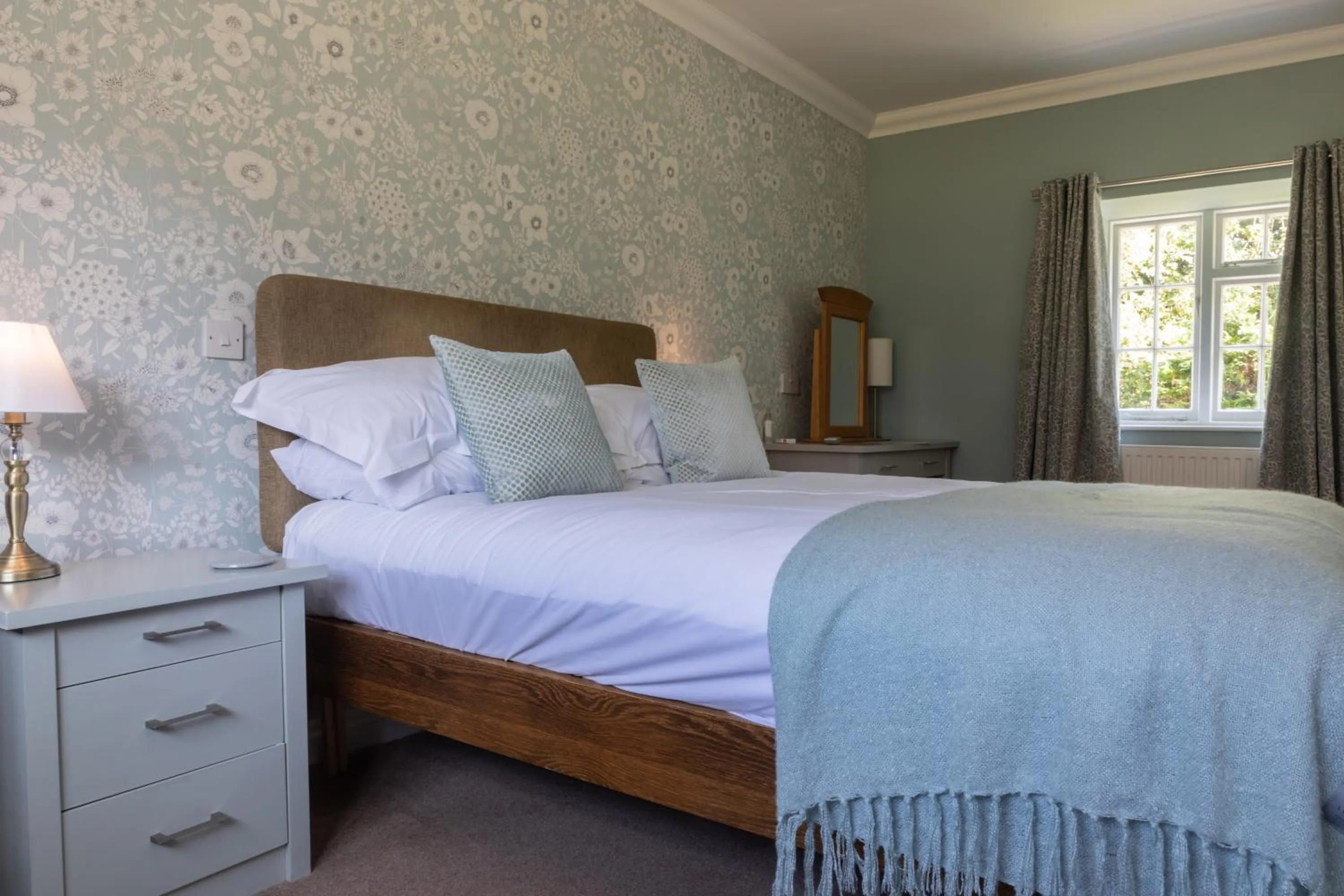 Bed in The Penrallt Country House Hotel