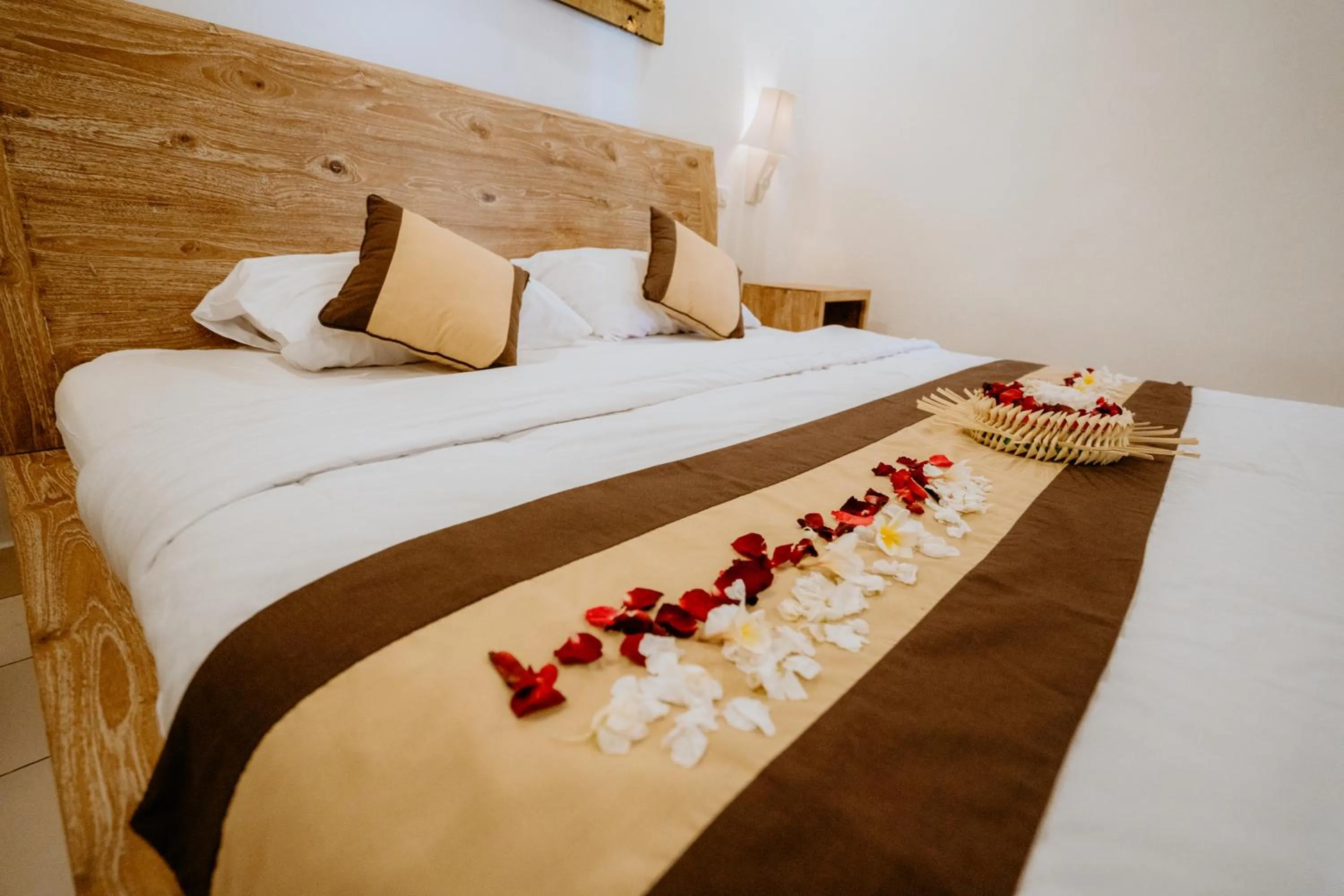 Bed in Rahayu Guest House Ubud