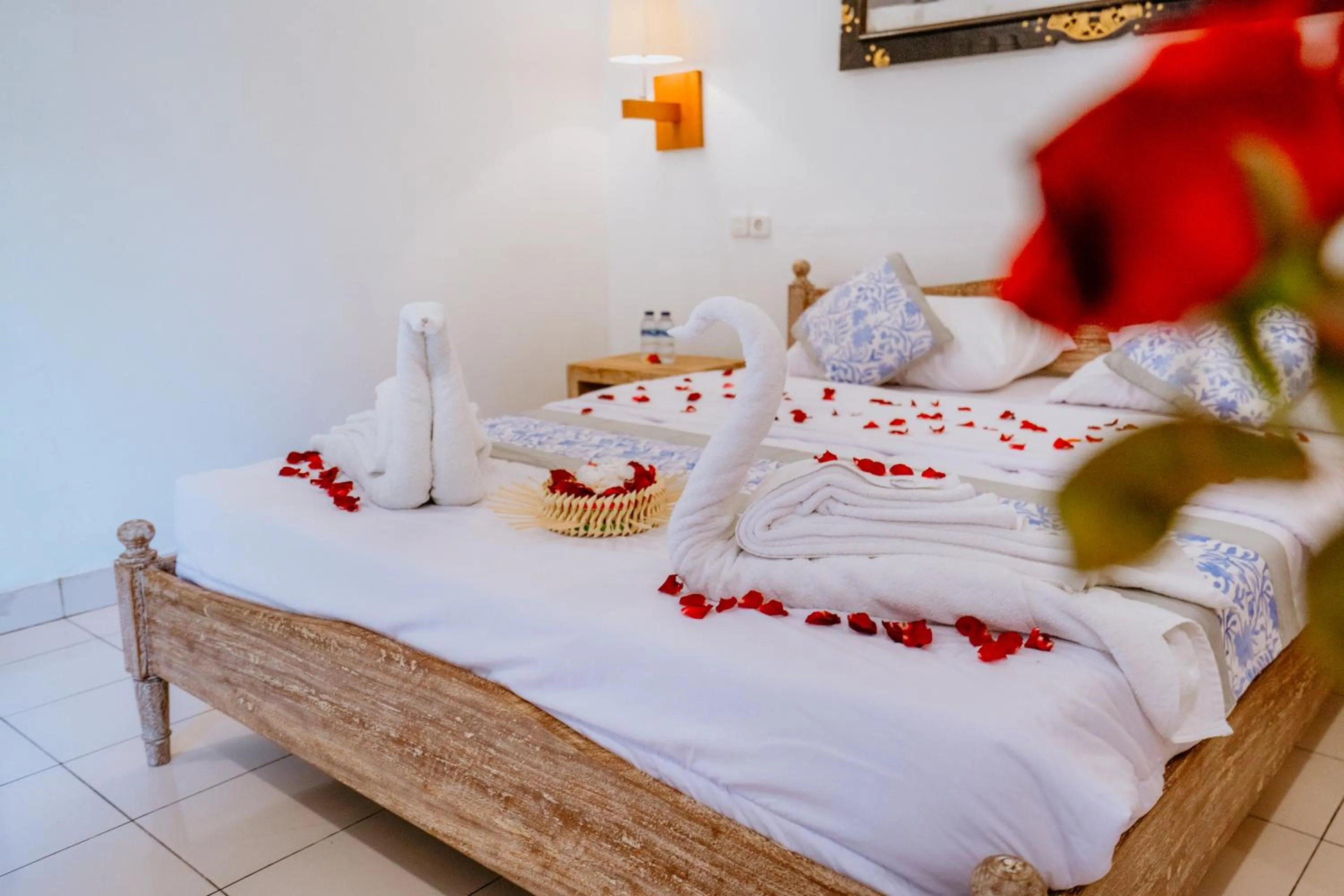 Bed in Rahayu Guest House Ubud
