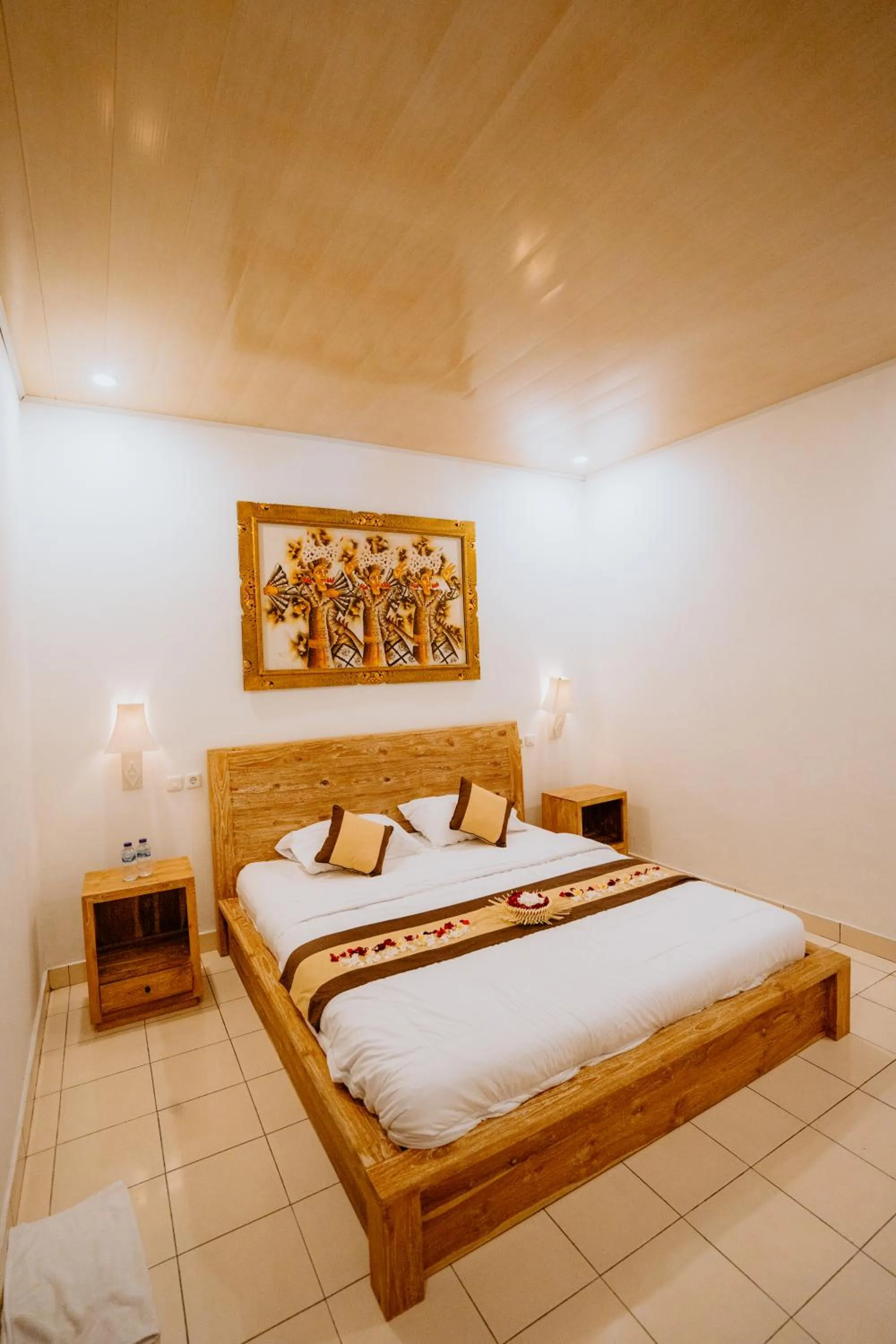 Bed in Rahayu Guest House Ubud