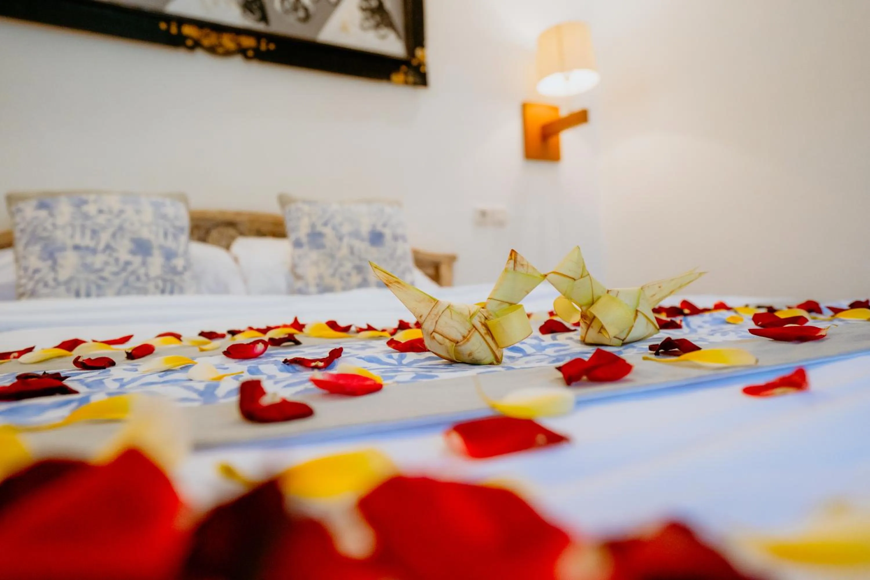 Bed in Rahayu Guest House Ubud