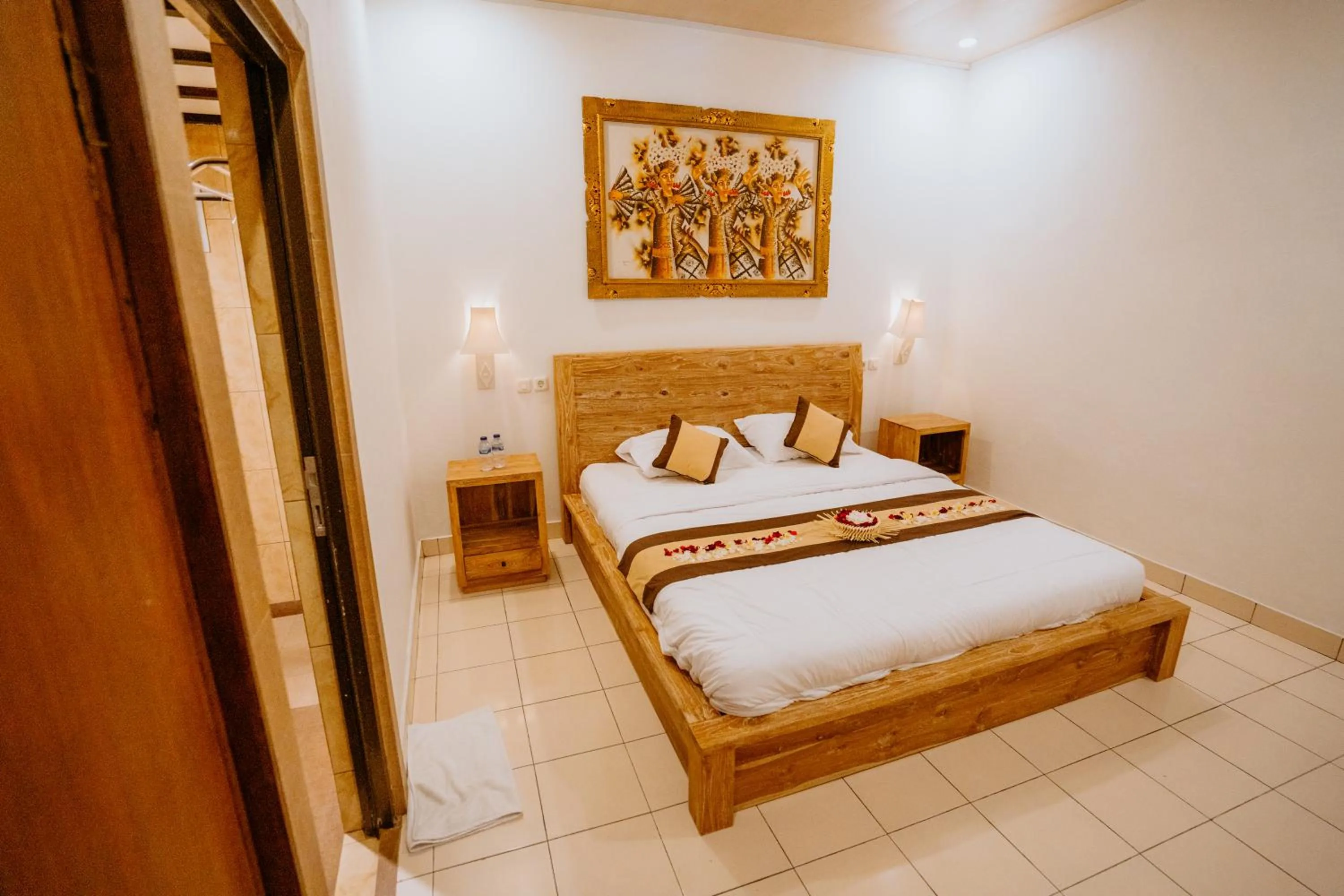 Bed in Rahayu Guest House Ubud