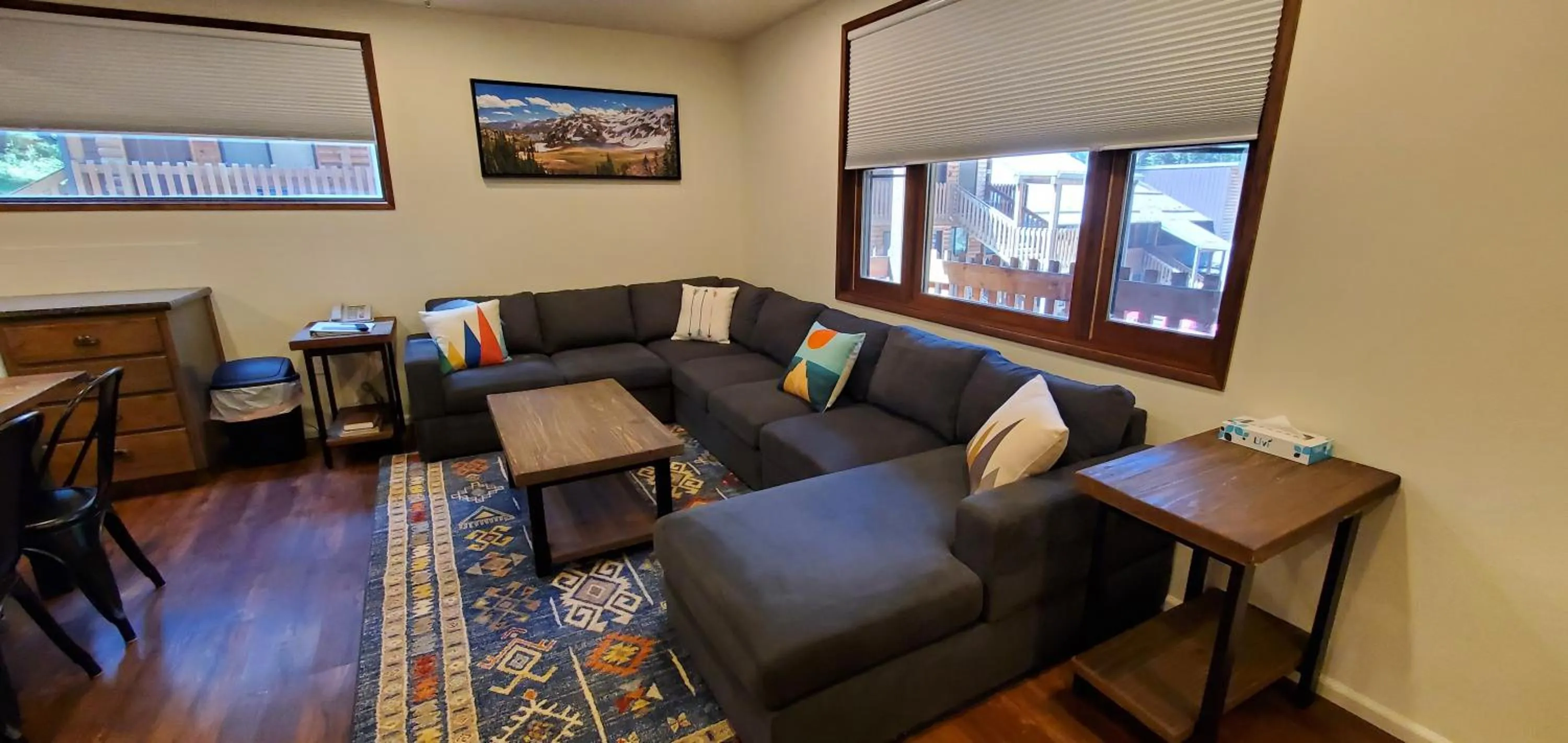 Living room in Eagle Cap Chalets