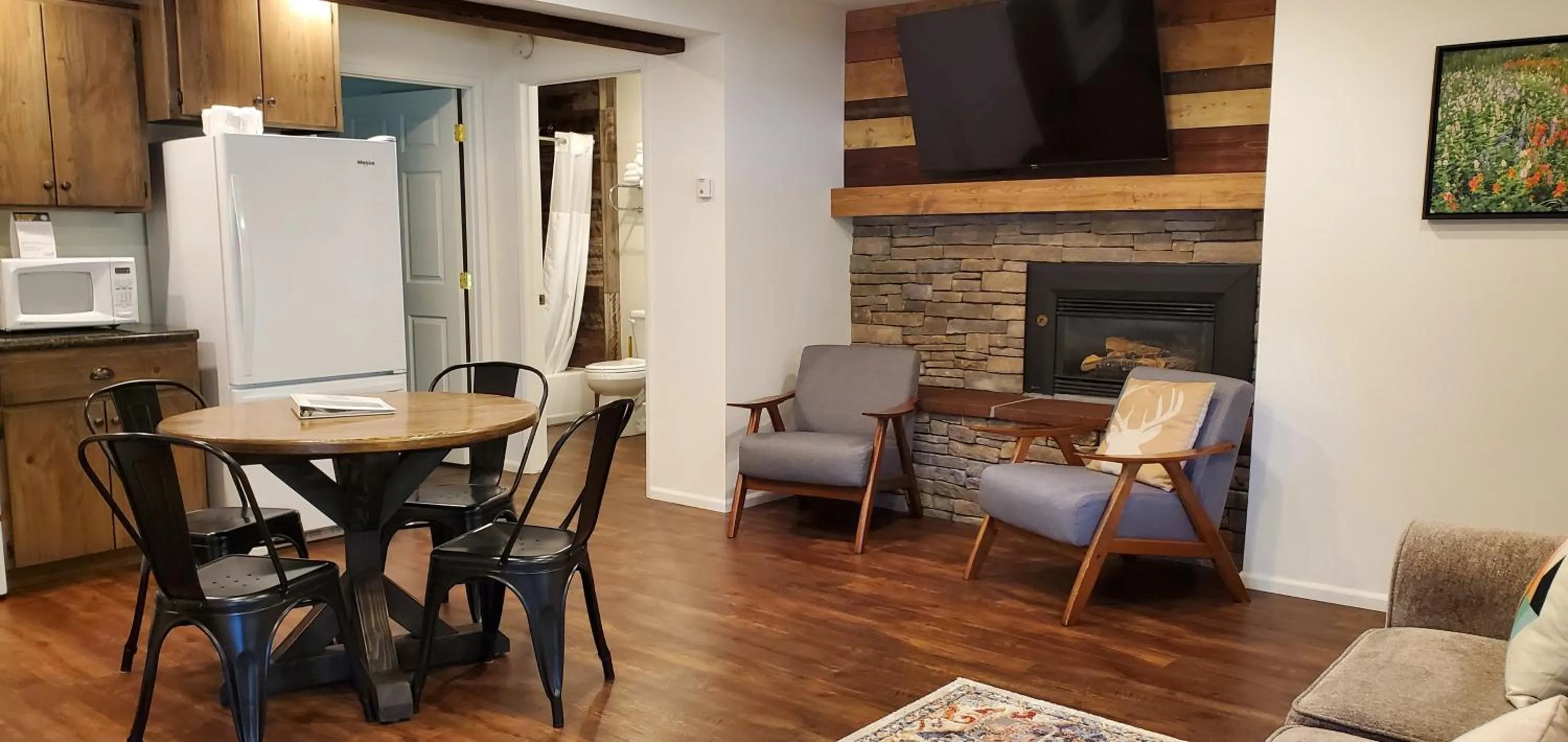 Living room in Eagle Cap Chalets