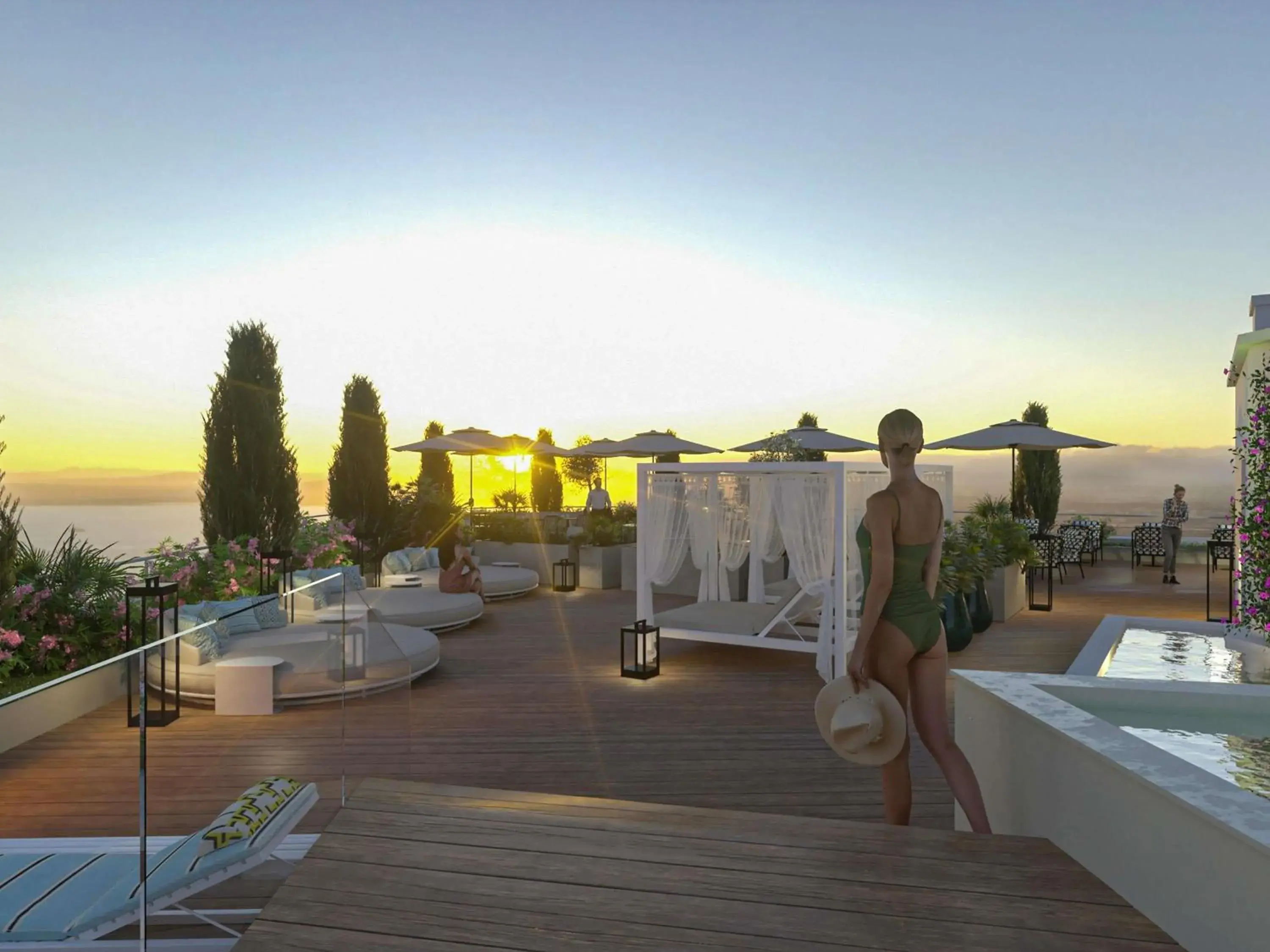 Pool view in The 1932 Hotel & Spa Cap d'Antibes - MGallery Collection Pool view in The 1932 Hotel & Spa Cap d'Antibes - MGallery Collection