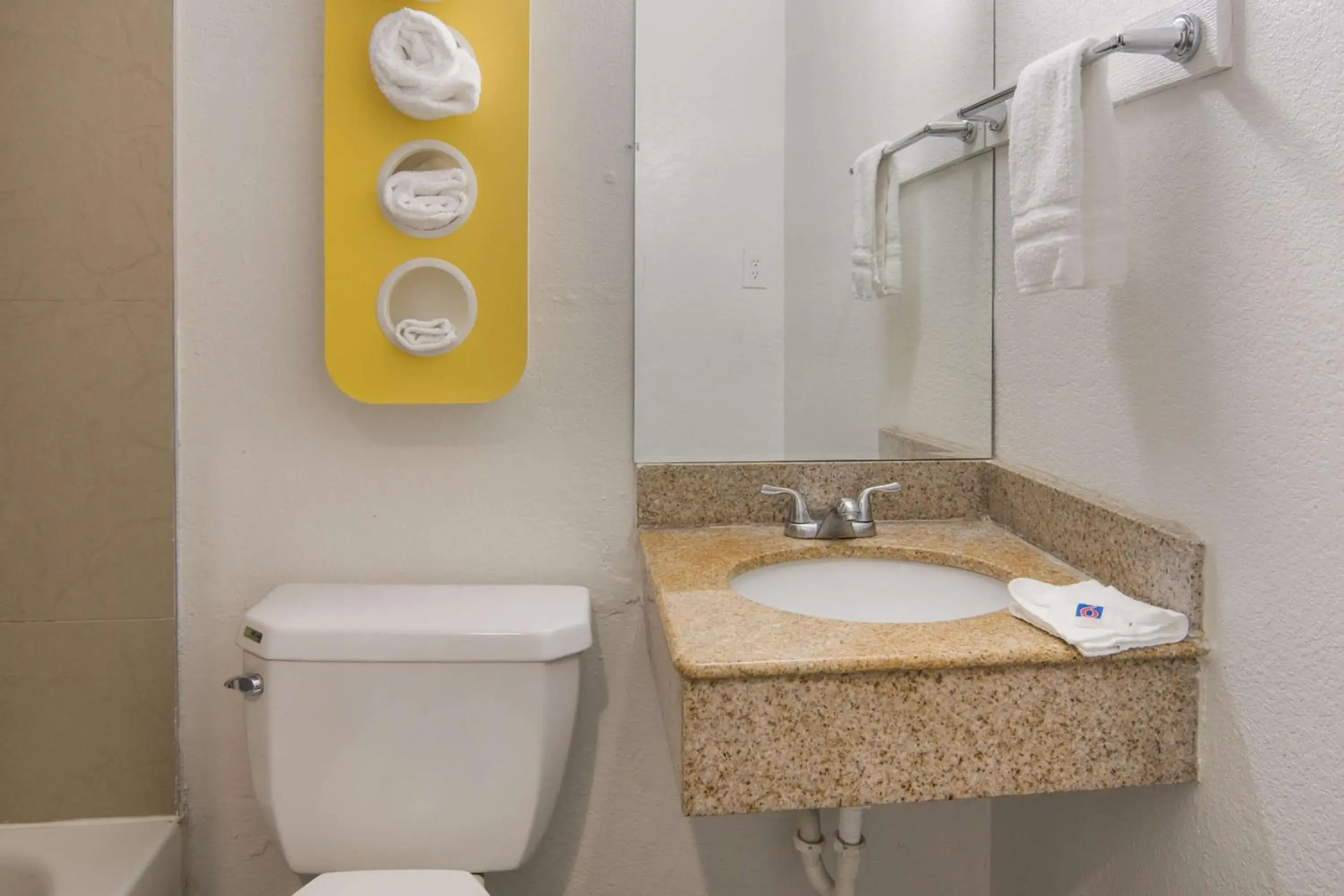 Bathroom in Motel 6-Fort Worth, TX - Seminary Bathroom in Motel 6-Fort Worth, TX - Seminary