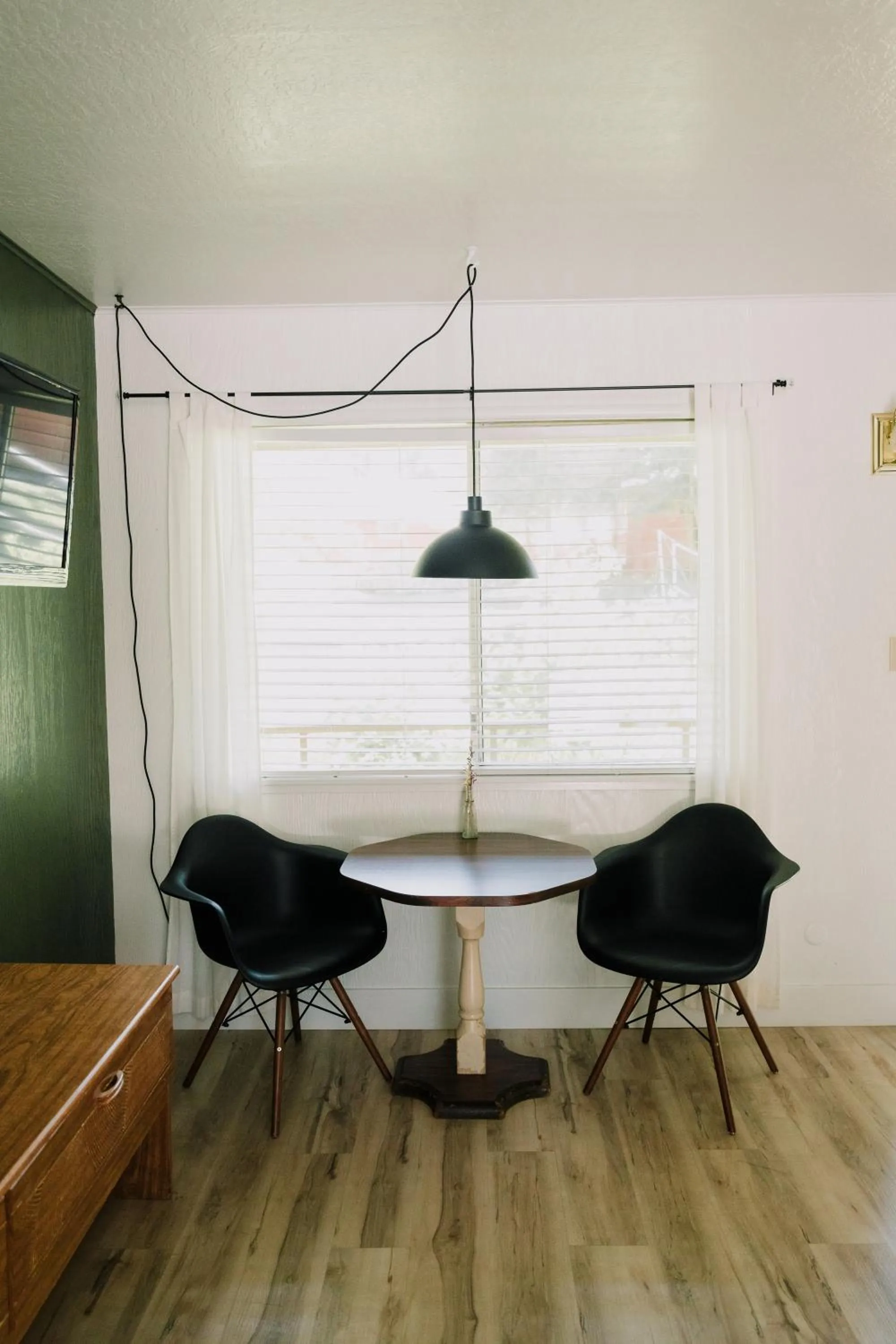 Seating area in The Long Barn Lodge