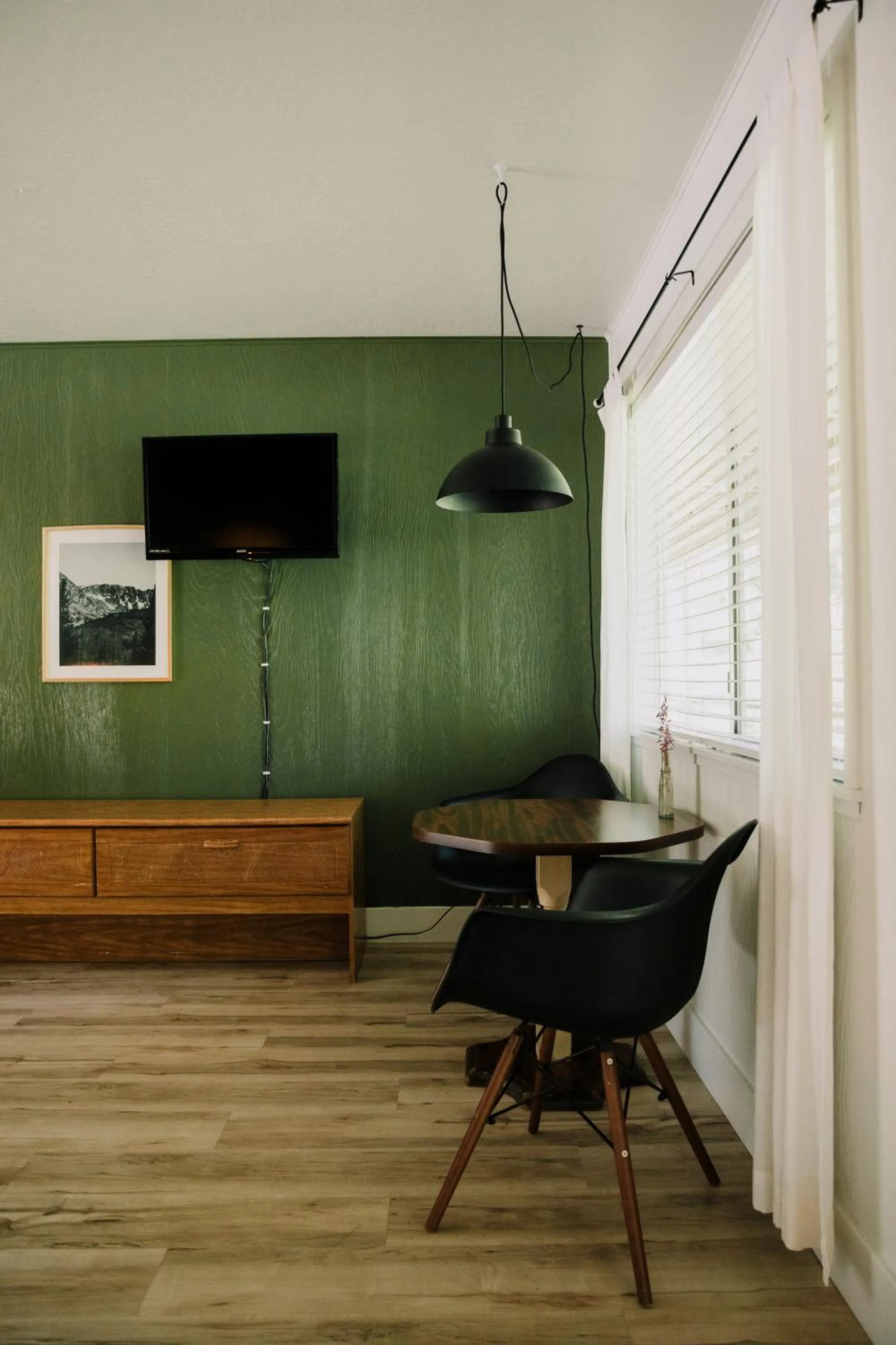 Seating area in The Long Barn Lodge