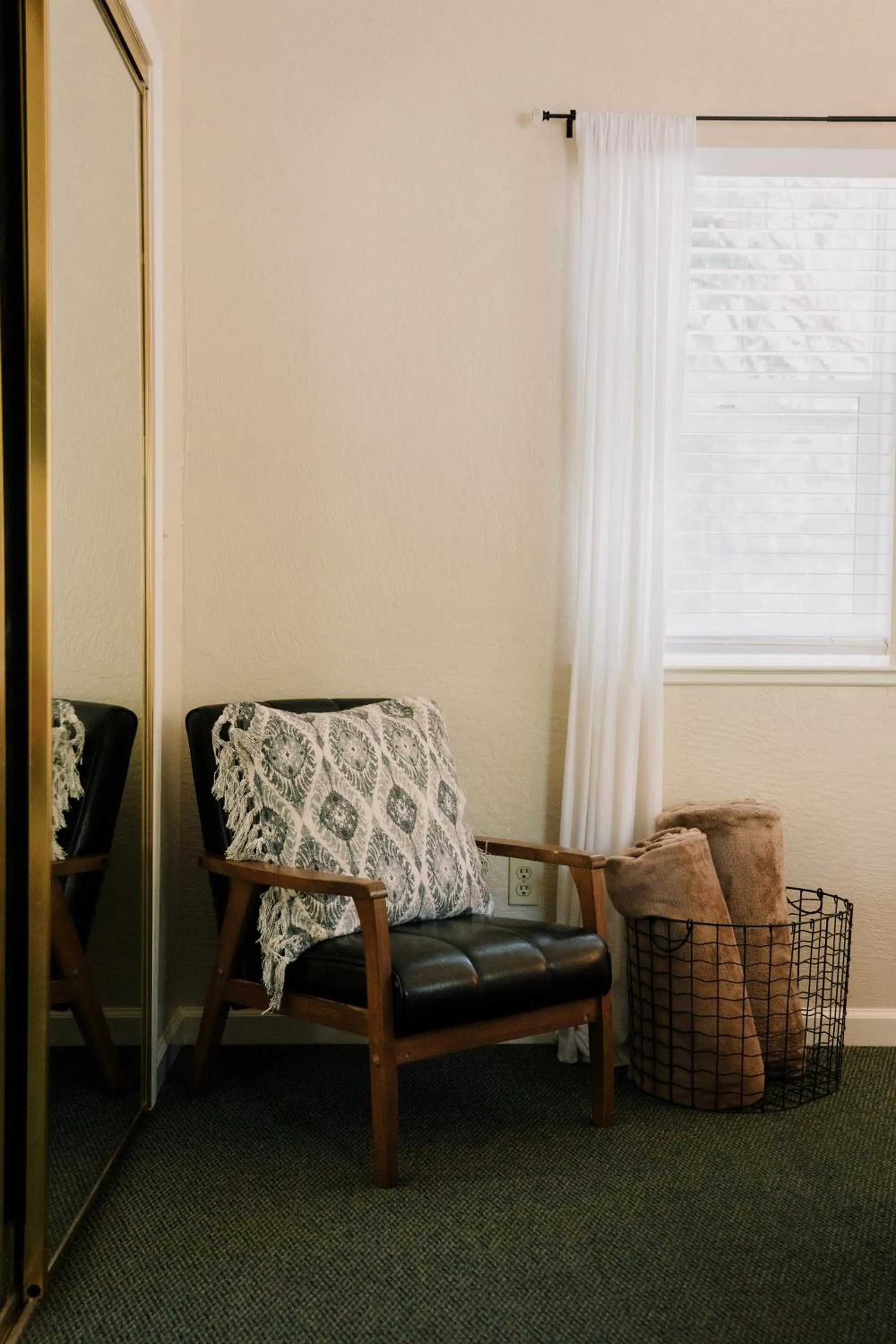Seating area in The Long Barn Lodge