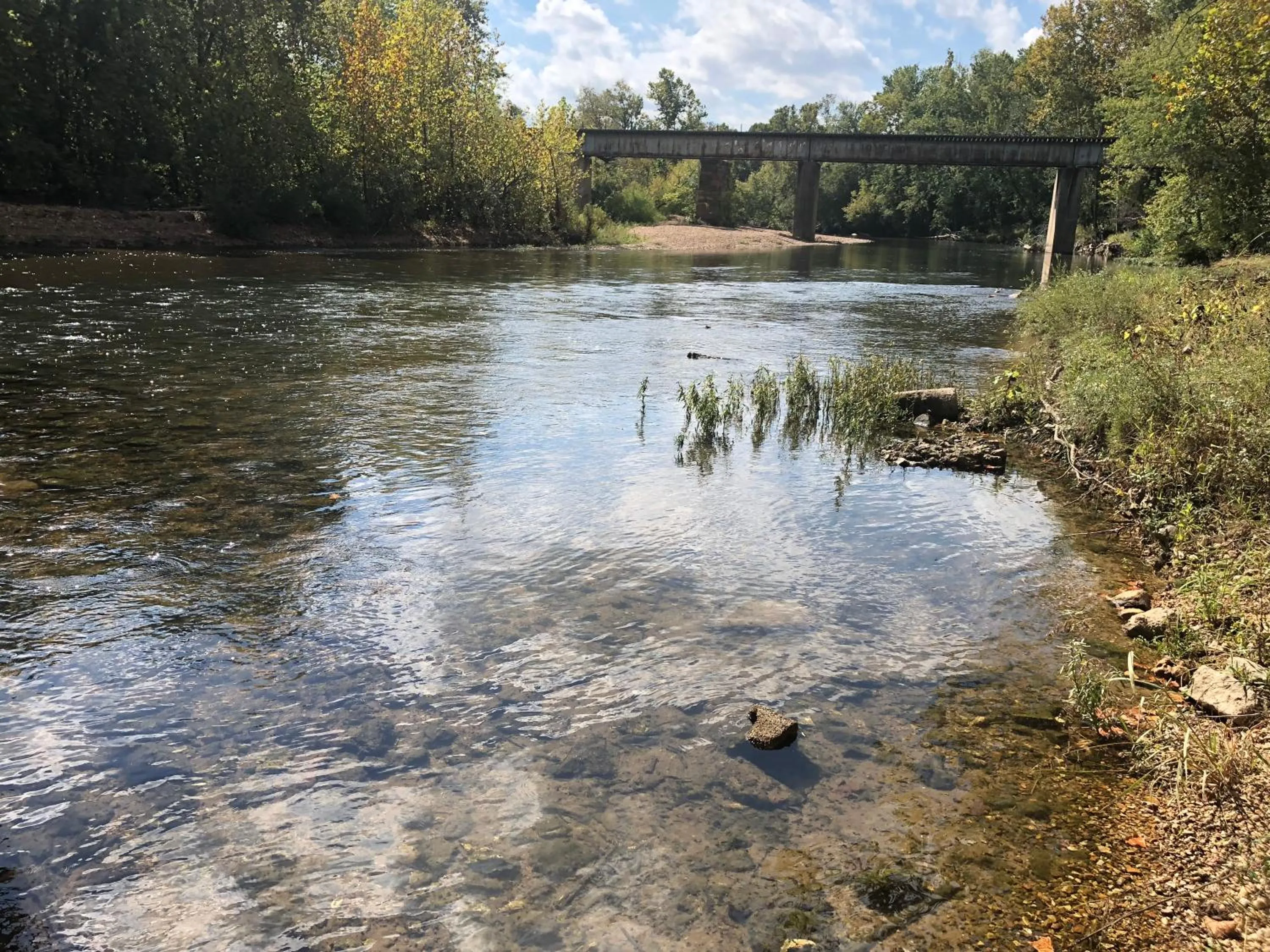 Natural landscape in Meramec River Resort
