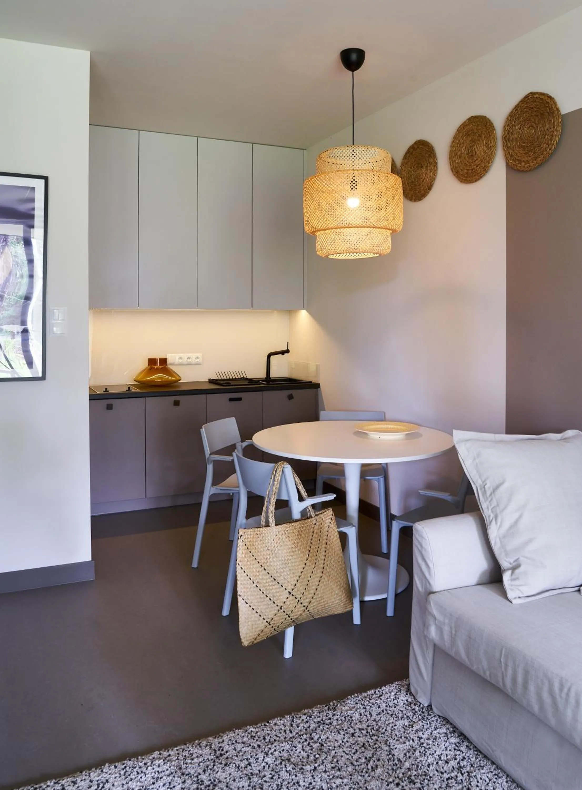 Kitchen or kitchenette in Apartamenty DECK Jurata