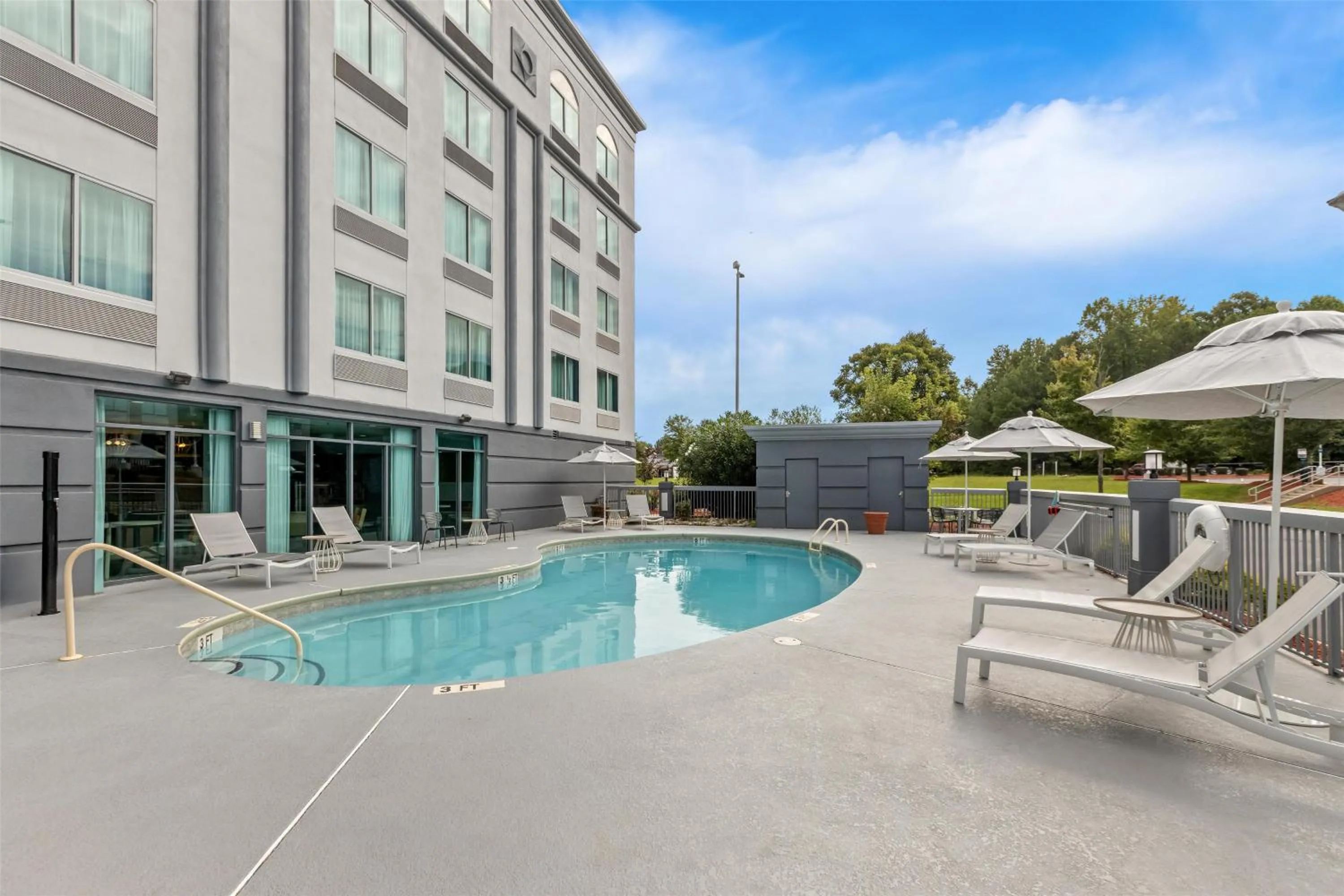 Pool view in Spark by Hilton Rock Hill