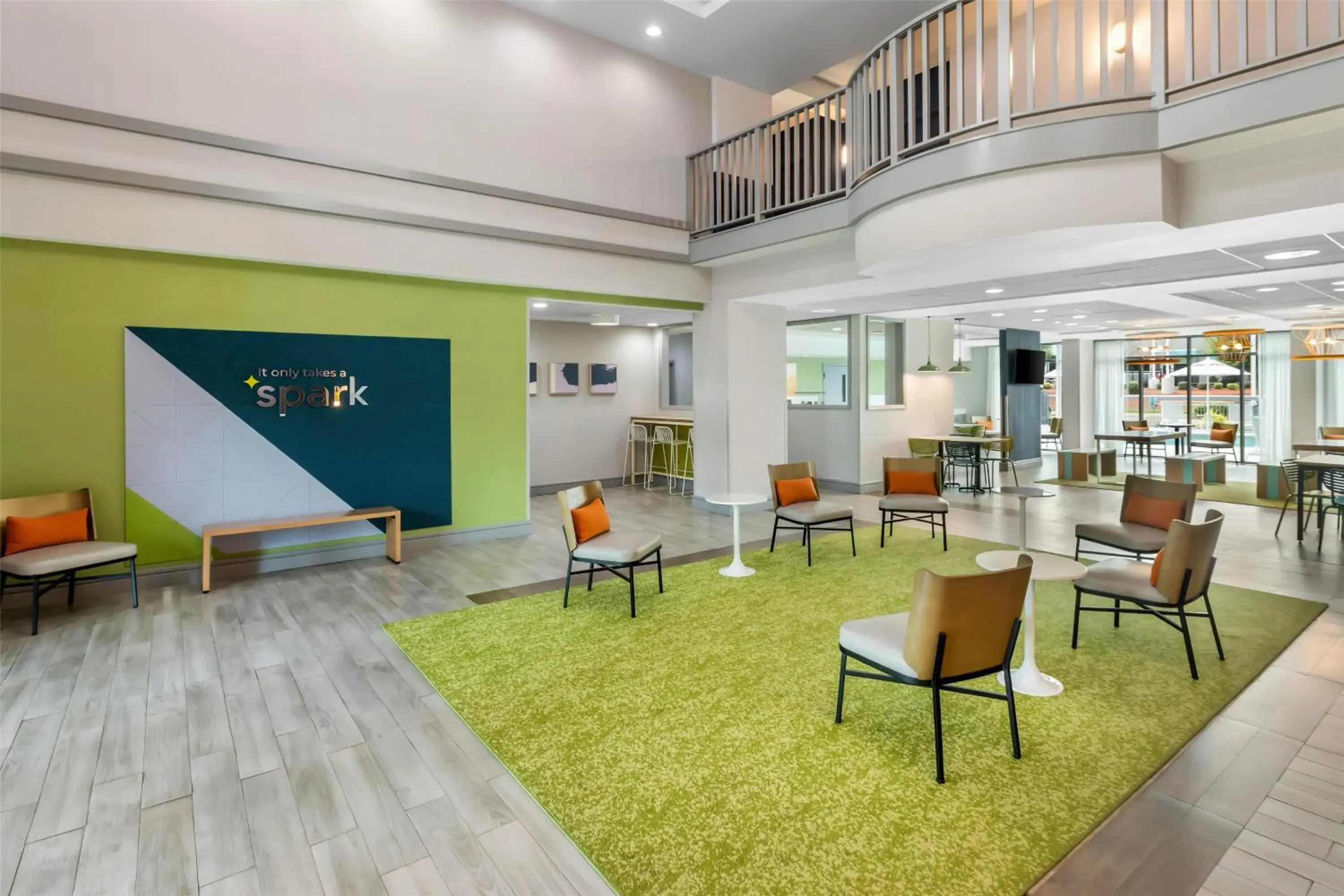 Lobby or reception in Spark by Hilton Rock Hill Lobby or reception in Spark by Hilton Rock Hill