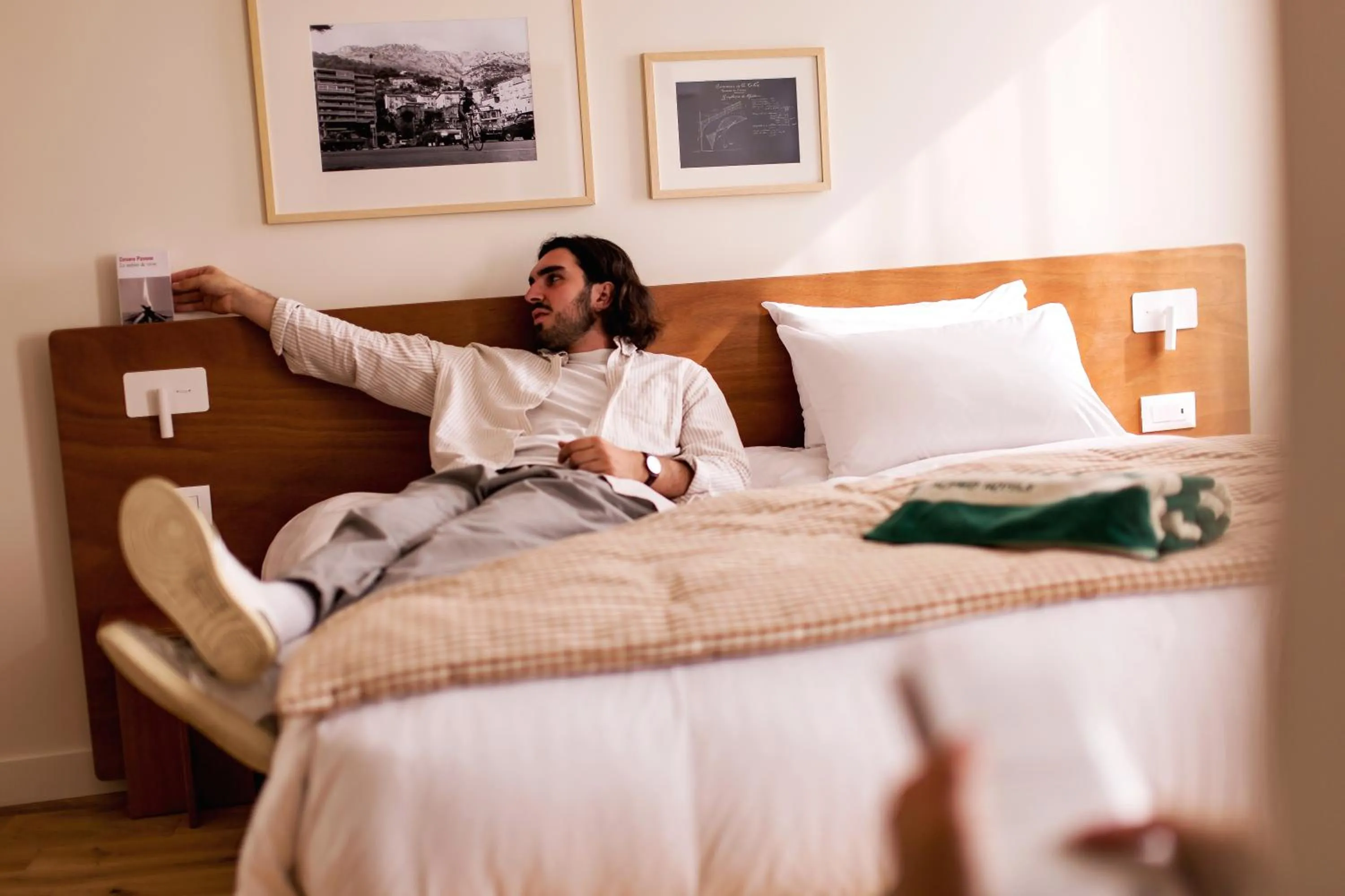 Bedroom, Bed in Alfred Hotels Monaco - Hôtel rénové