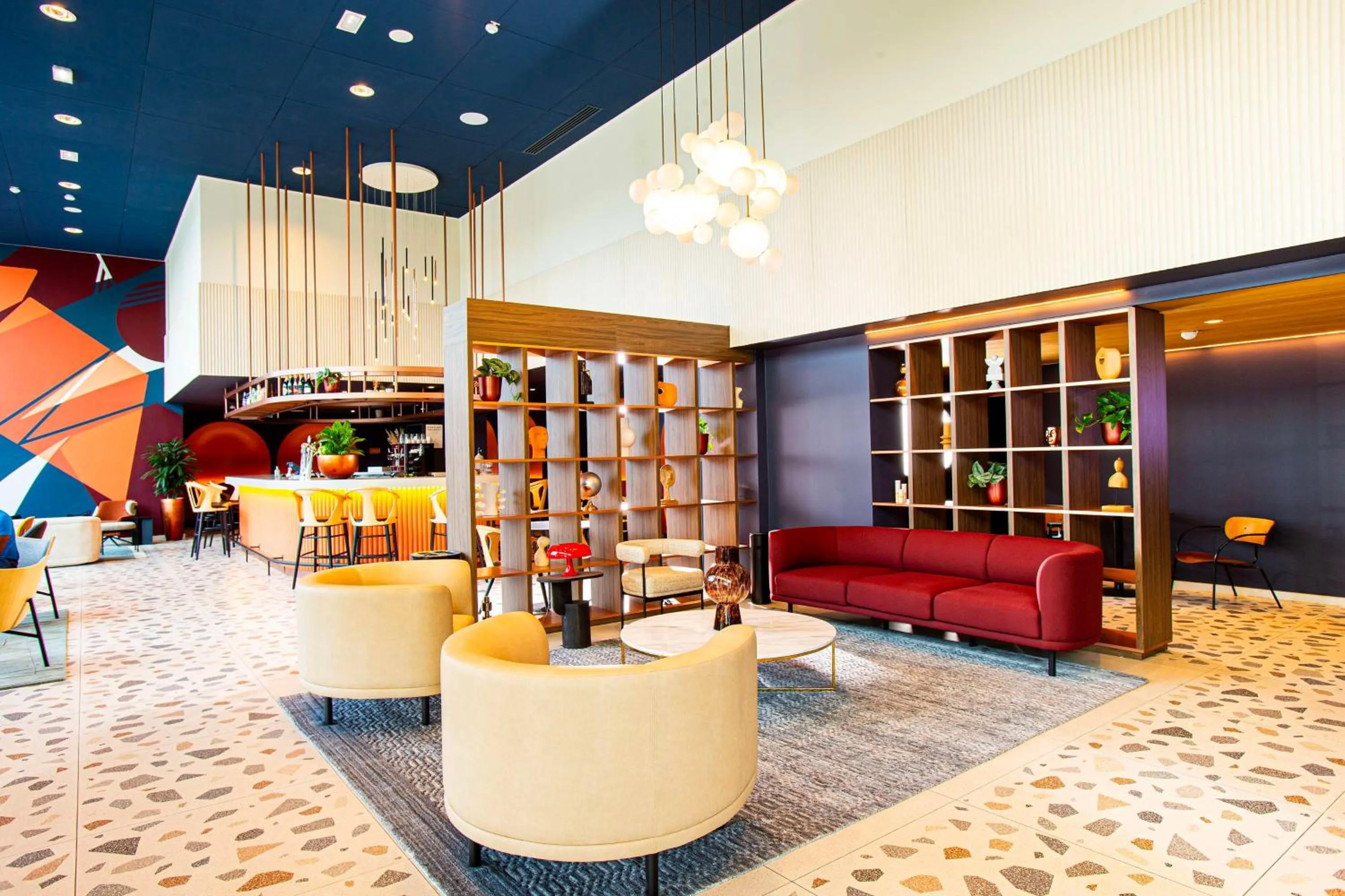 Lobby or reception in Hilton Lille