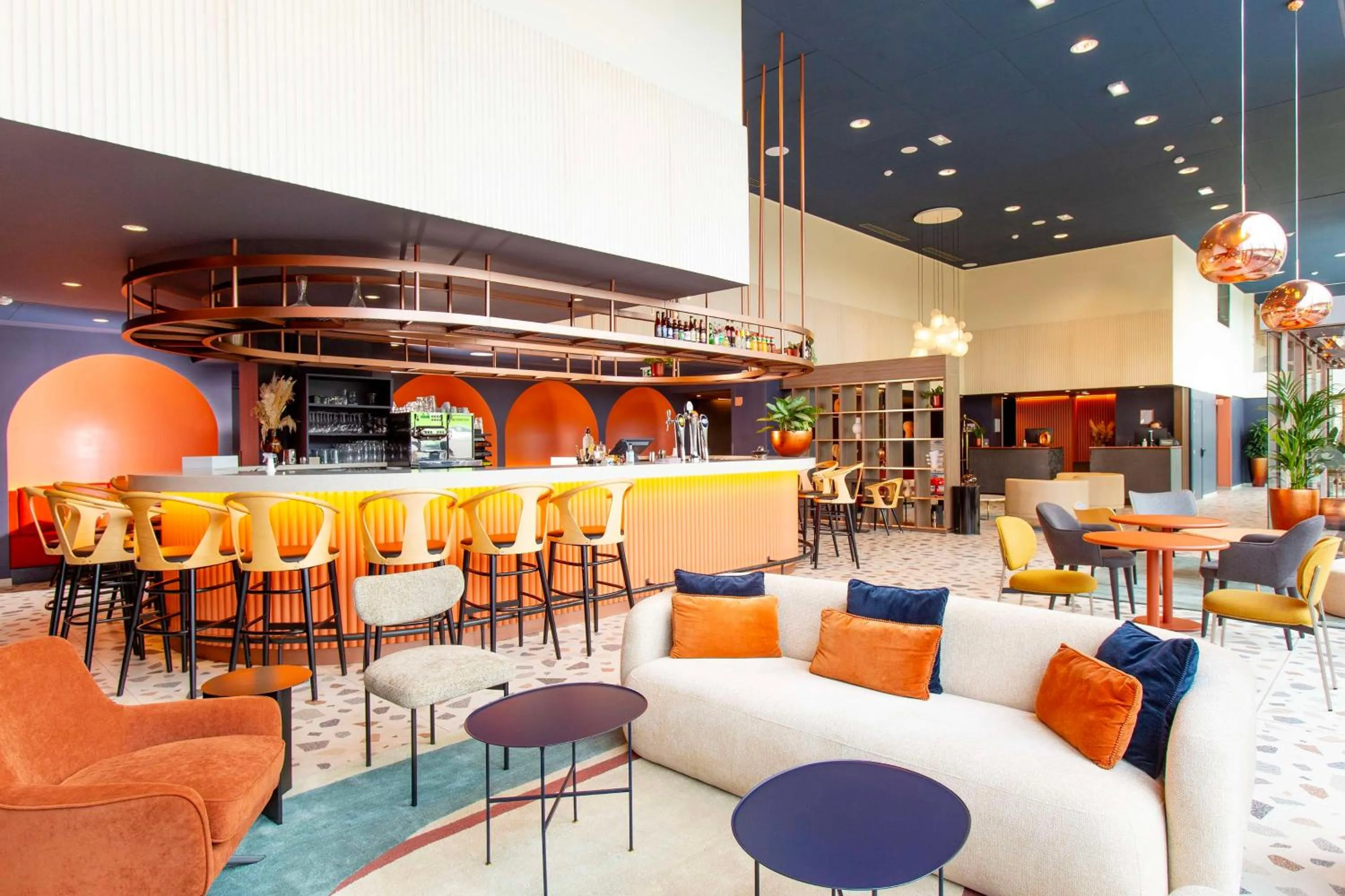 Lobby or reception in Hilton Lille