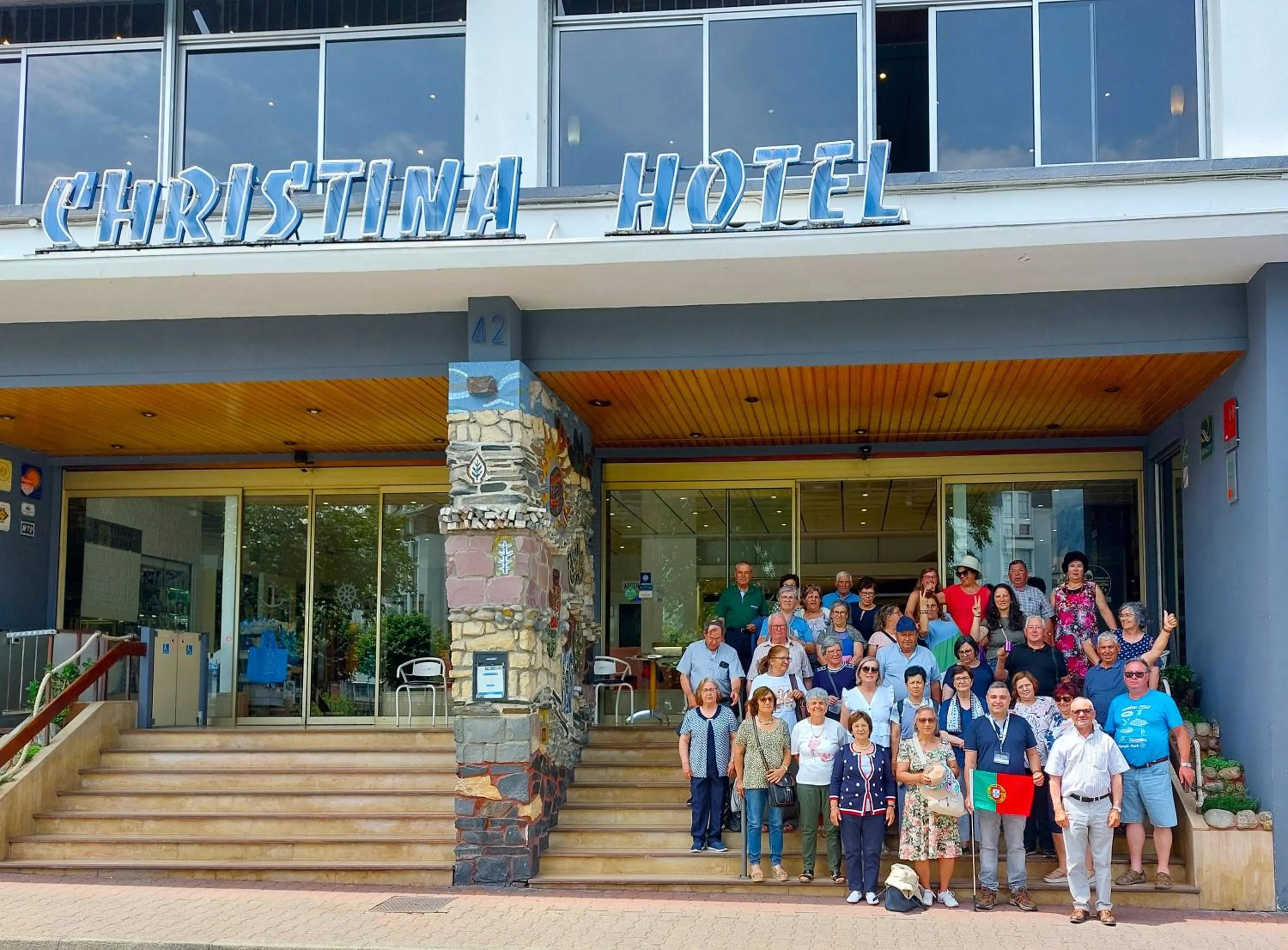 group of guests in Hôtel Christina Lourdes