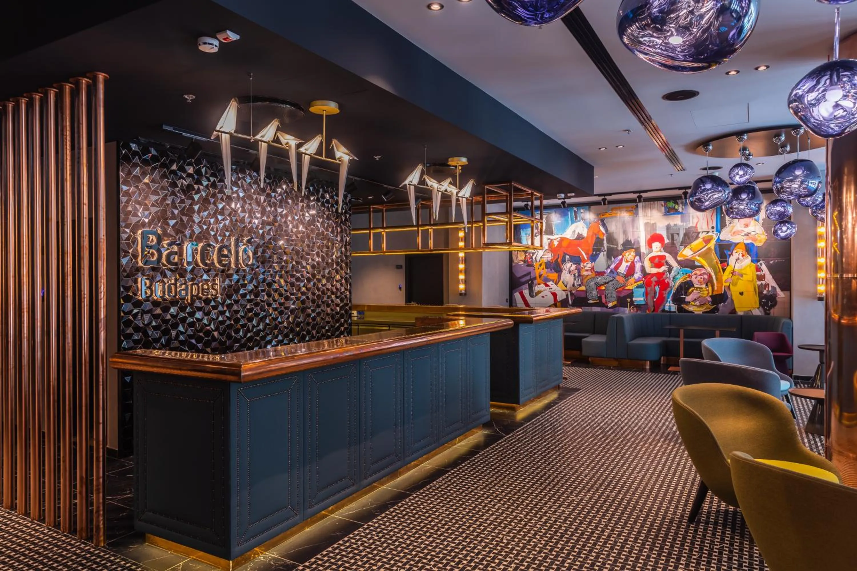 Lobby or reception in Barceló Budapest