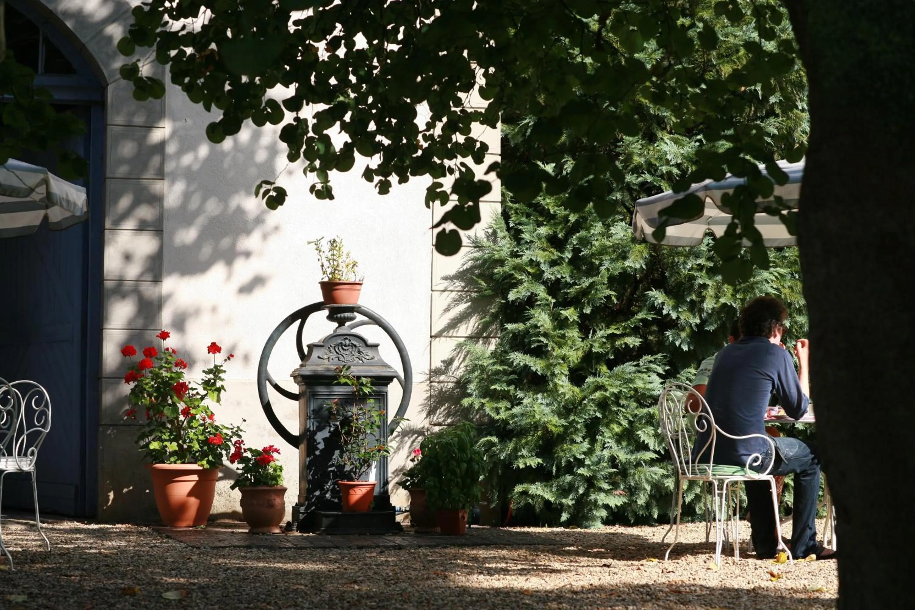 Garden in Château de Challanges