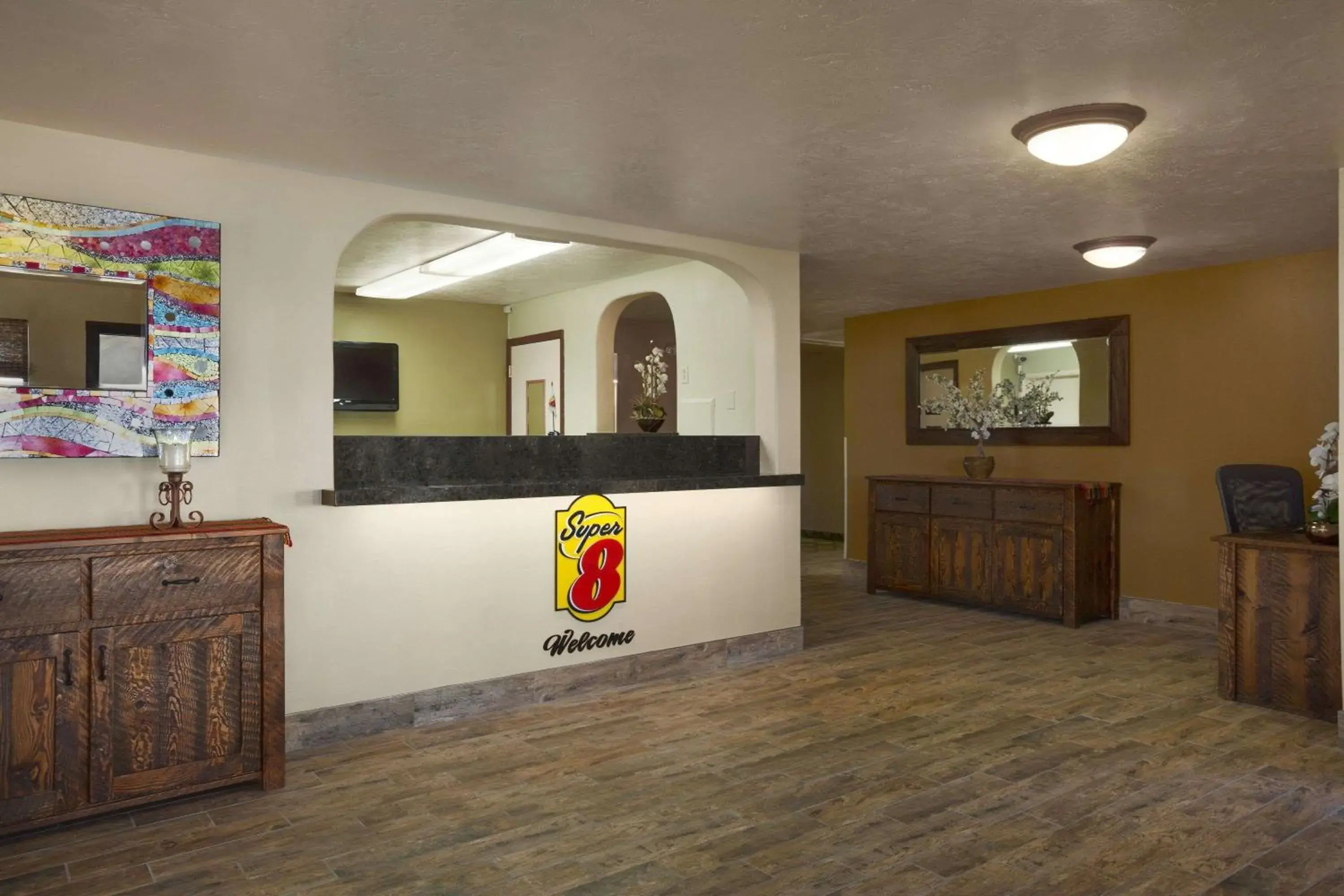 Lobby or reception in Super 8 by Wyndham Idaho Falls Lobby or reception in Super 8 by Wyndham Idaho Falls