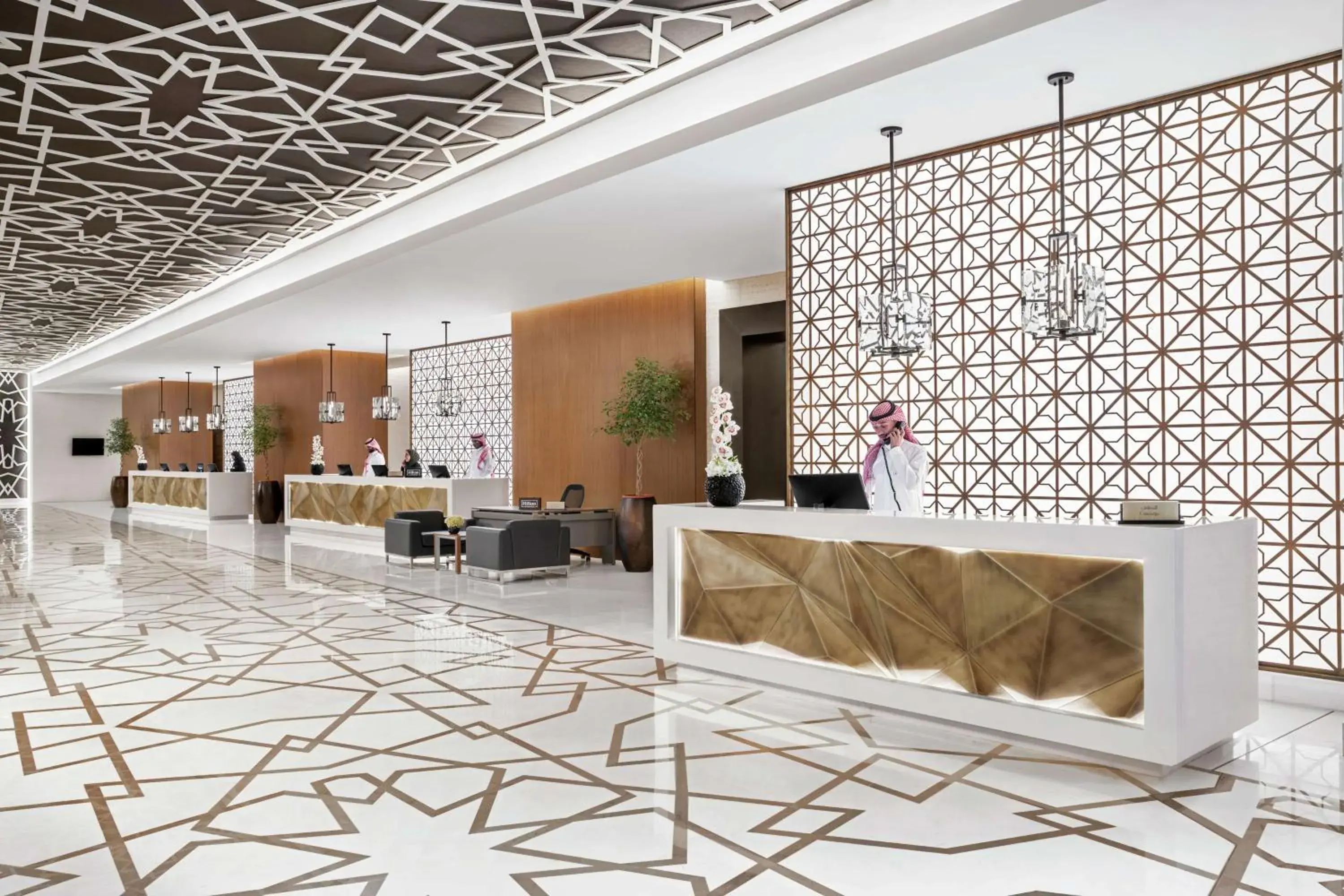 Lobby or reception in Doubletree By Hilton Jabal Omar Makkah Lobby or reception in Doubletree By Hilton Jabal Omar Makkah