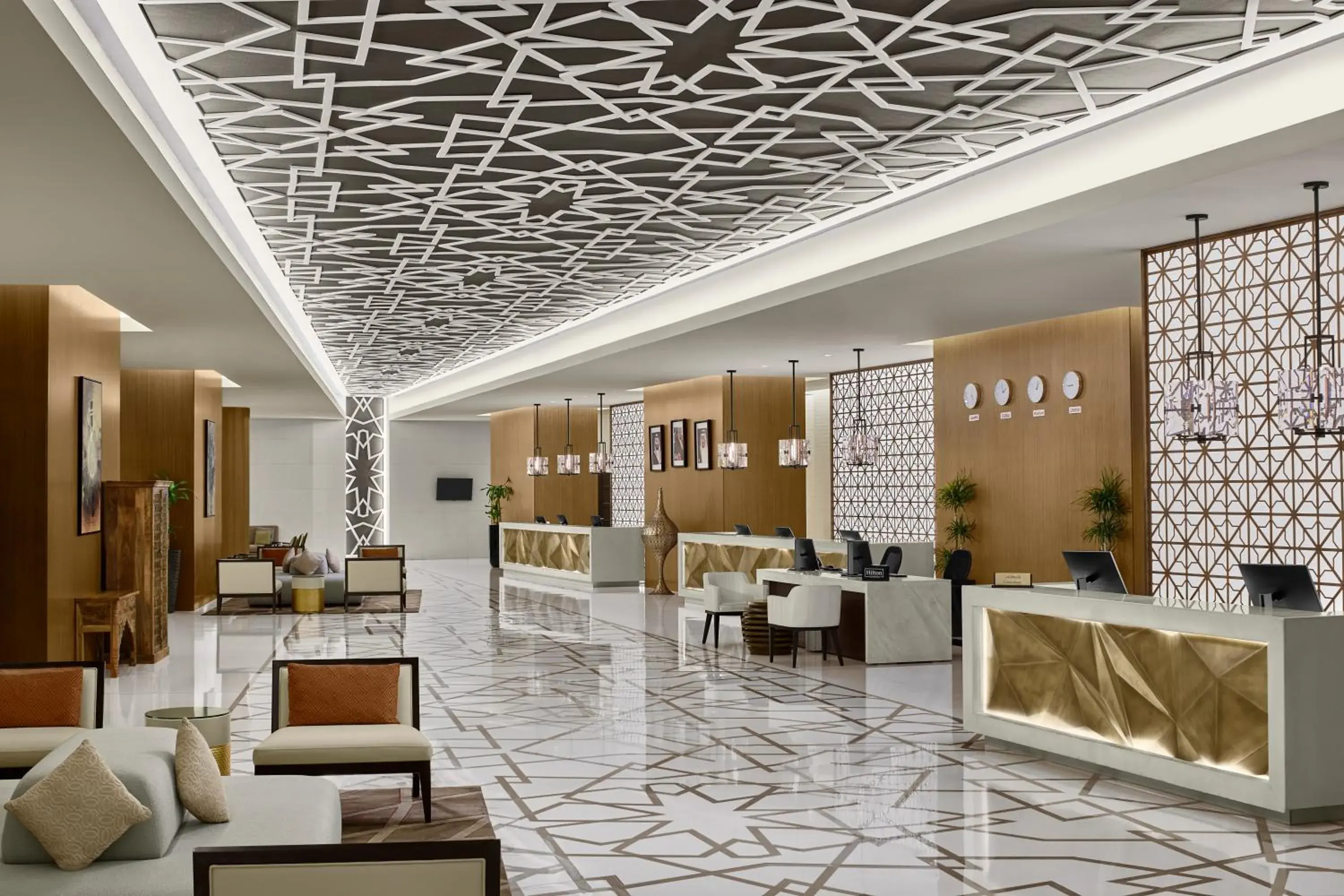 Lobby or reception in Doubletree By Hilton Jabal Omar Makkah Lobby or reception in Doubletree By Hilton Jabal Omar Makkah