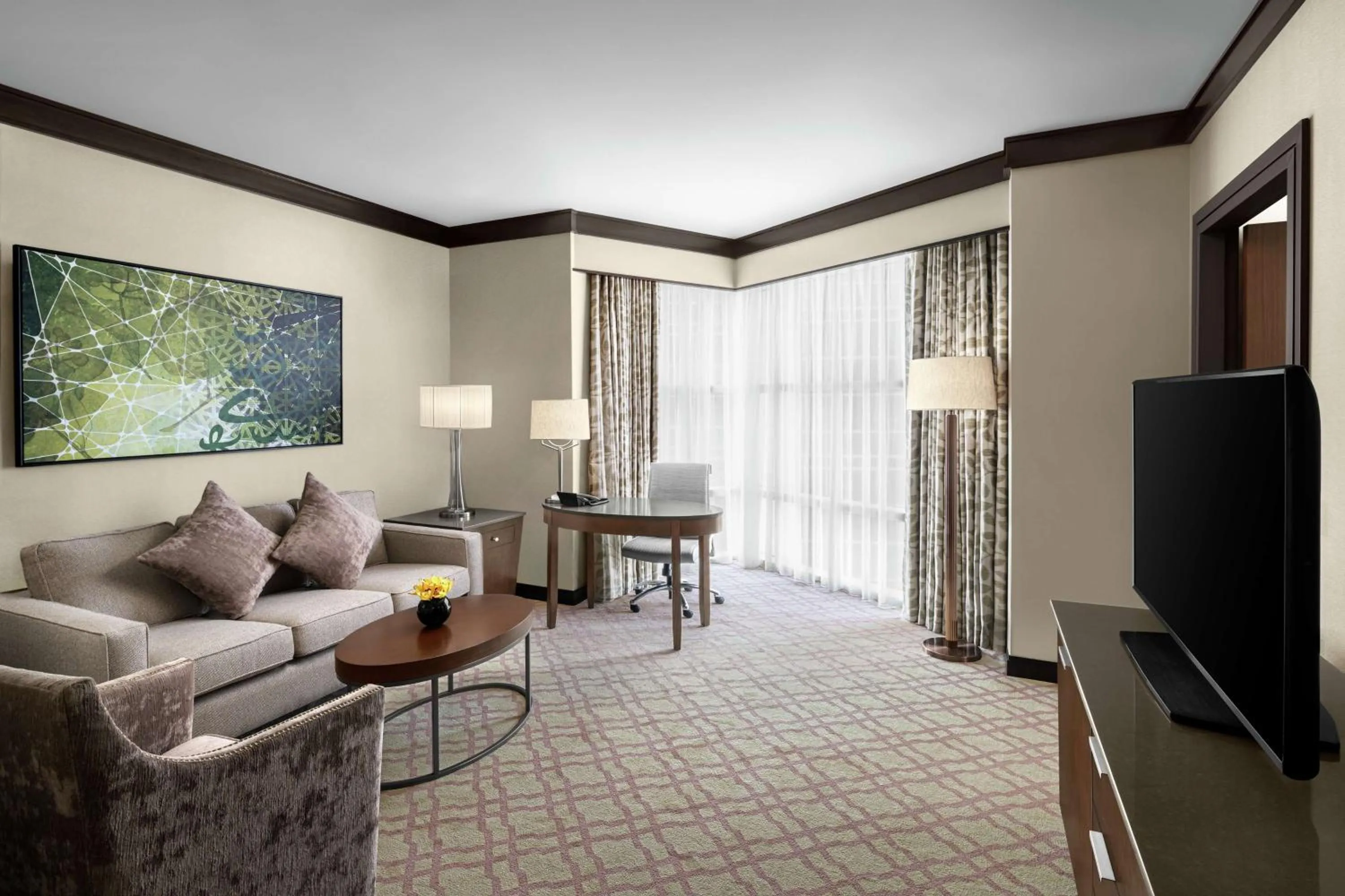 Photo of the whole room in Doubletree By Hilton Jabal Omar Makkah