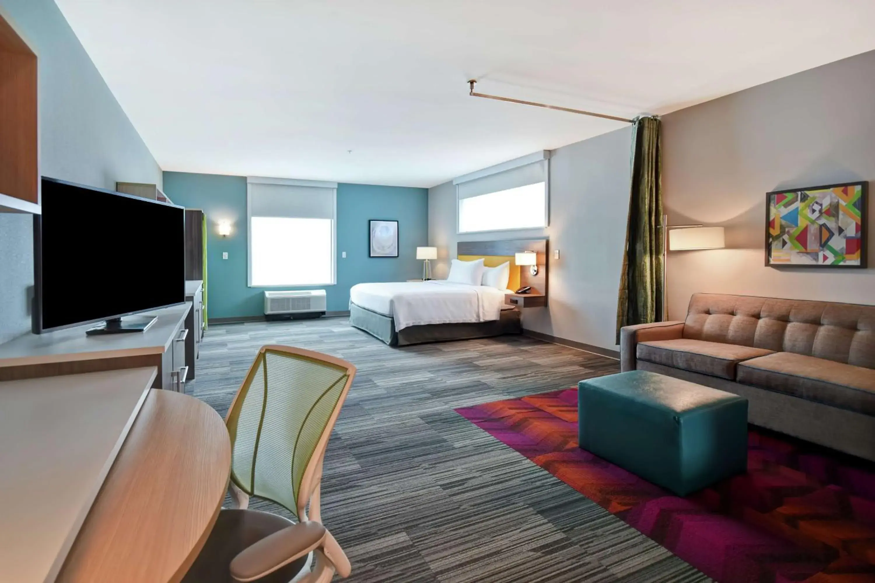 Bedroom, Bed in Home2 Suites By Hilton Shreveport Bedroom, Bed in Home2 Suites By Hilton Shreveport