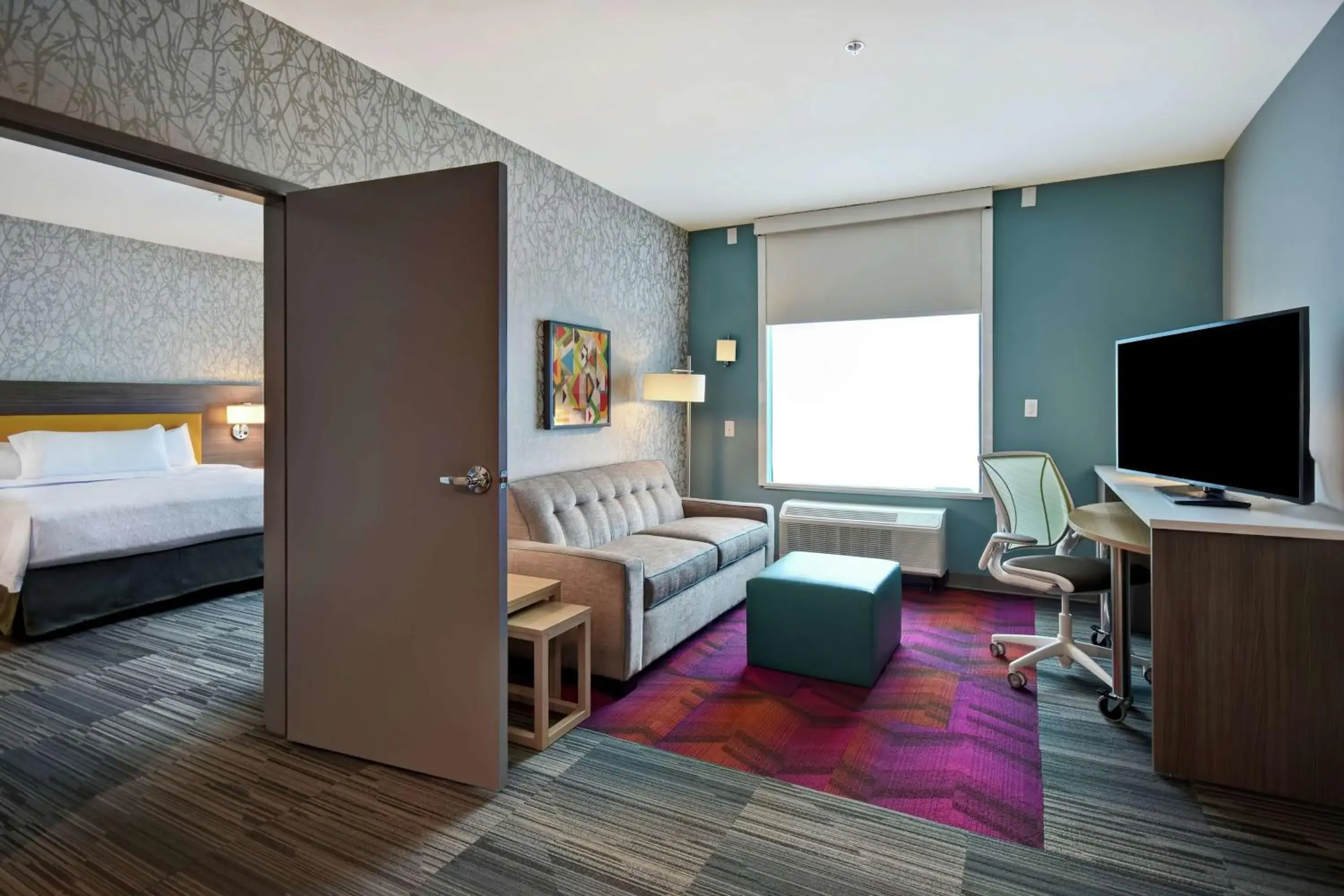 Bedroom, Bed in Home2 Suites By Hilton Shreveport Bedroom, Bed in Home2 Suites By Hilton Shreveport