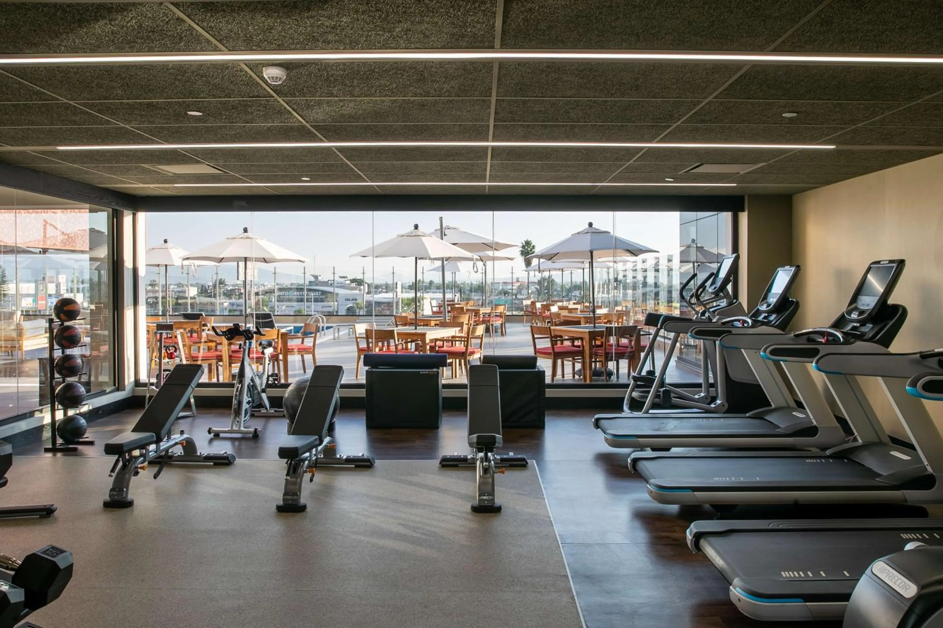 Fitness centre/facilities in Doubletree By Hilton Celaya