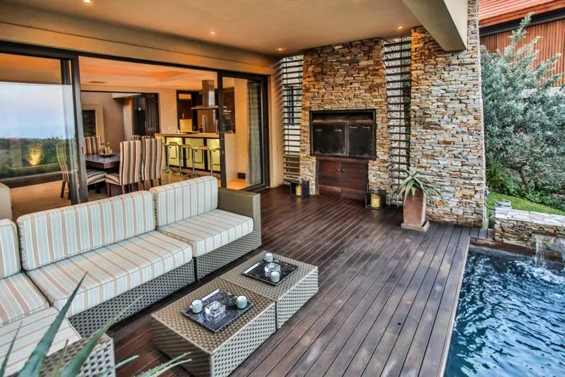 Patio in Zimbali 4 Bedroom with pool ZHB1