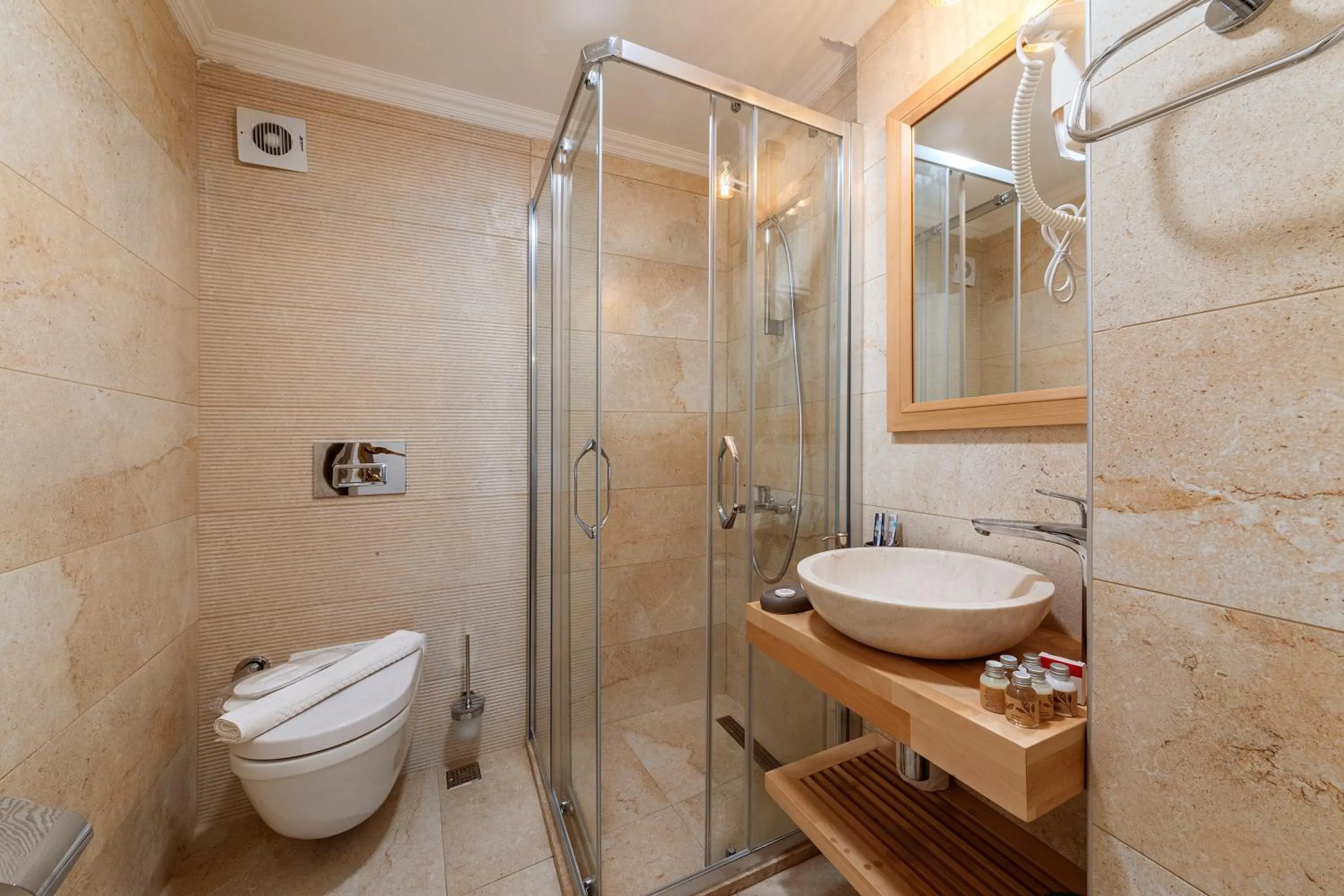 Shower in Mets Boutique Hotel