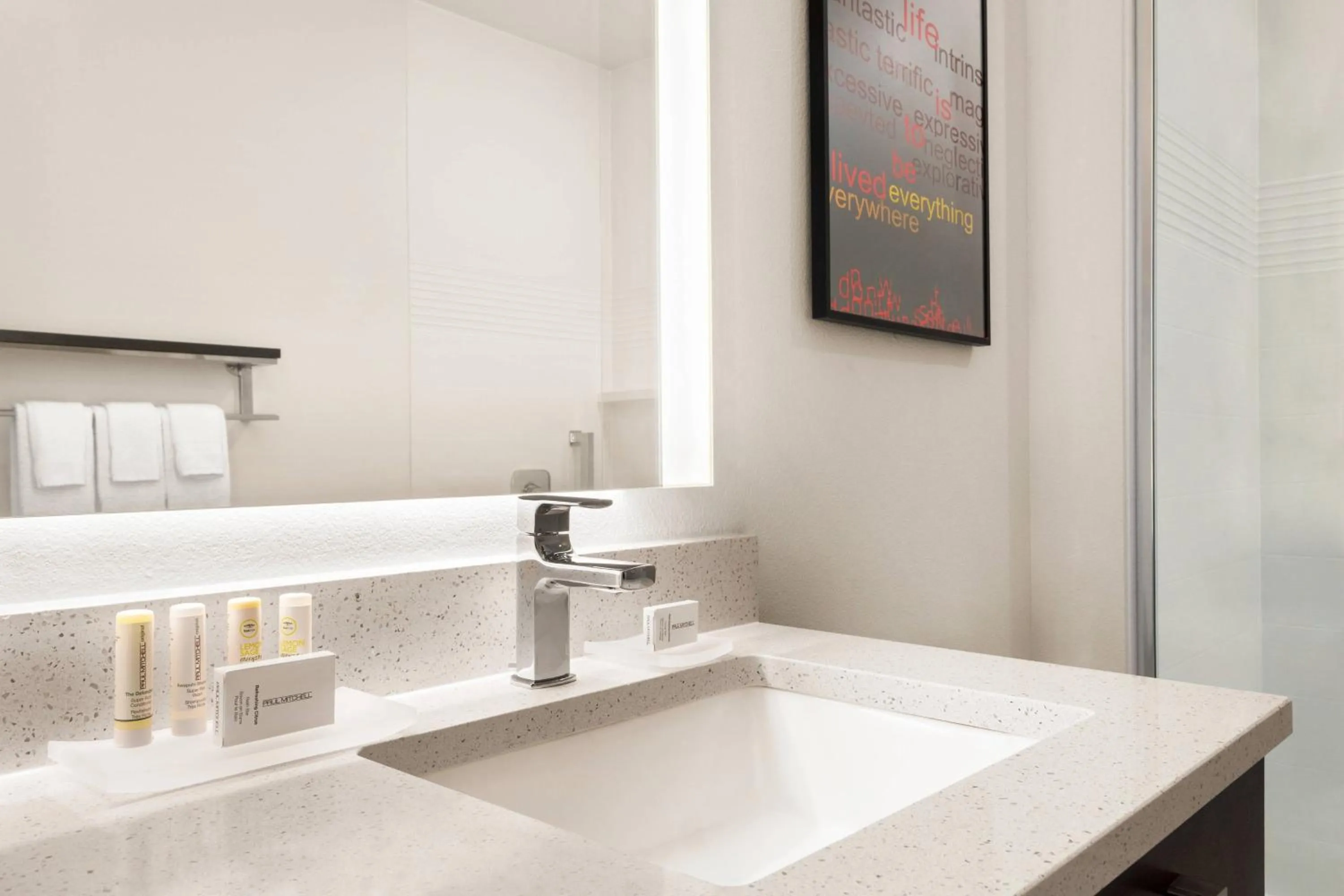 Bathroom in TownePlace Suites by Marriott Janesville