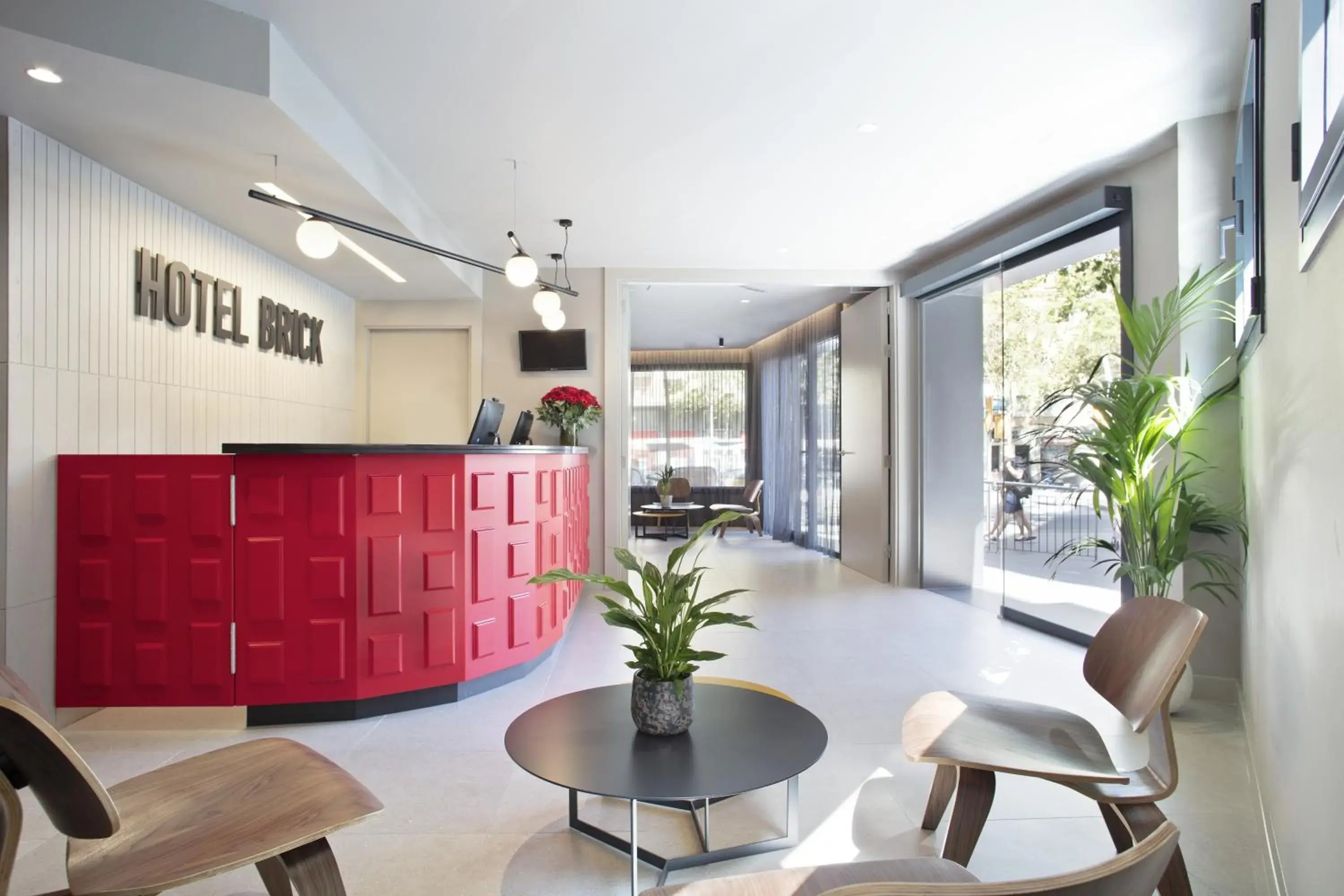 Lobby or reception in Hotel Brick Barcelona Lobby or reception in Hotel Brick Barcelona