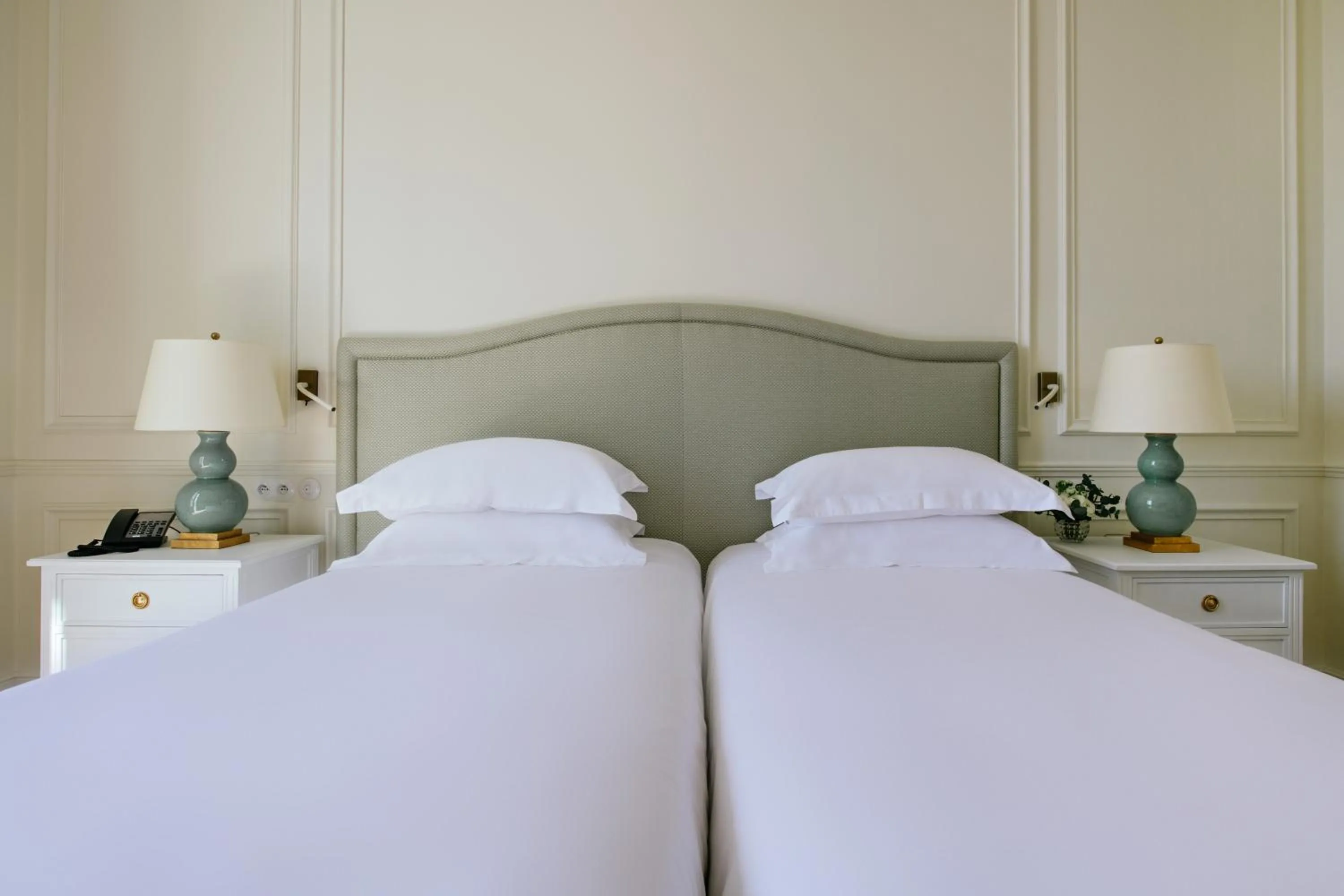 Bed in Hôtel du Palais Biarritz, in The Unbound Collection by Hyatt