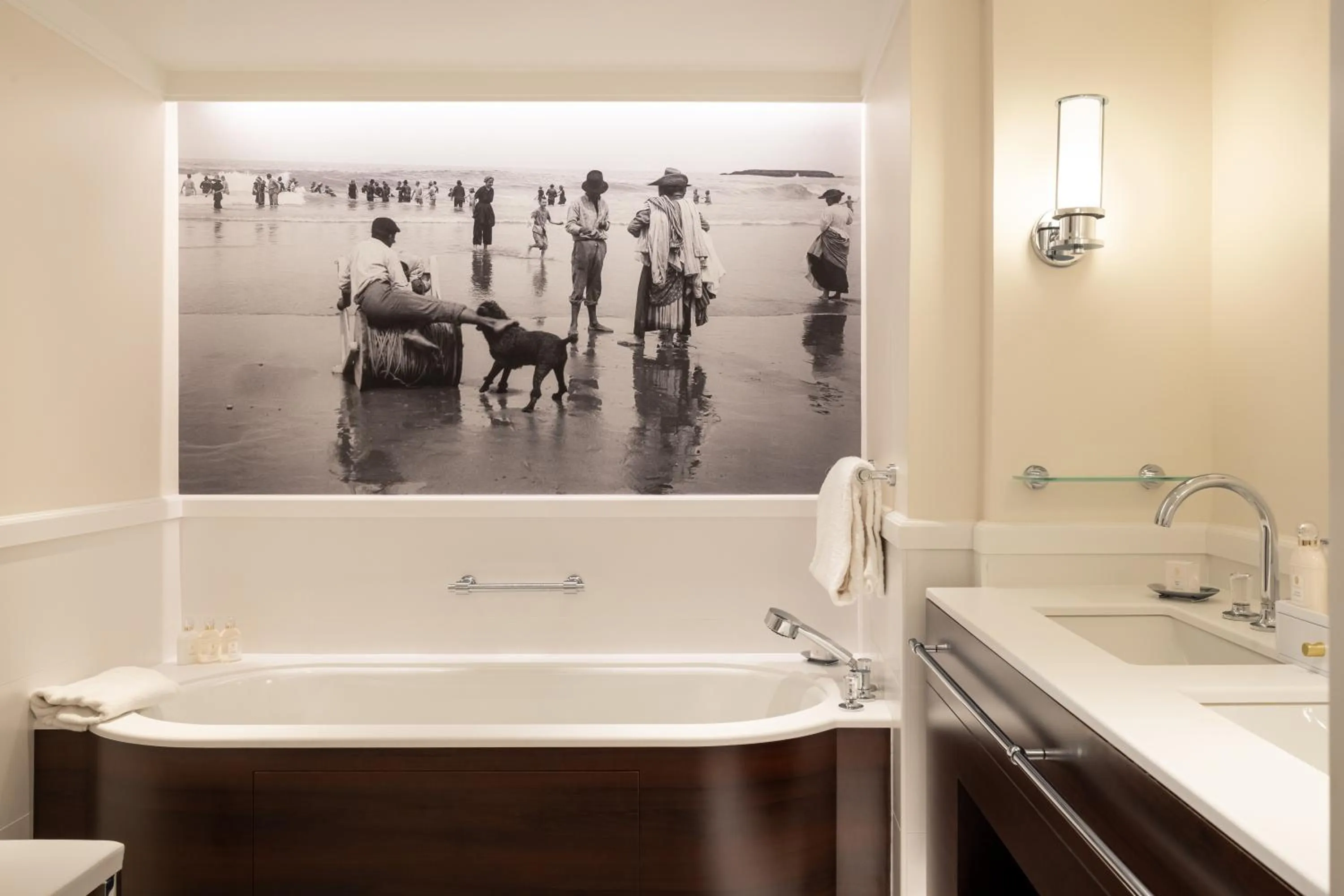 Bathroom in Hôtel du Palais Biarritz, in The Unbound Collection by Hyatt