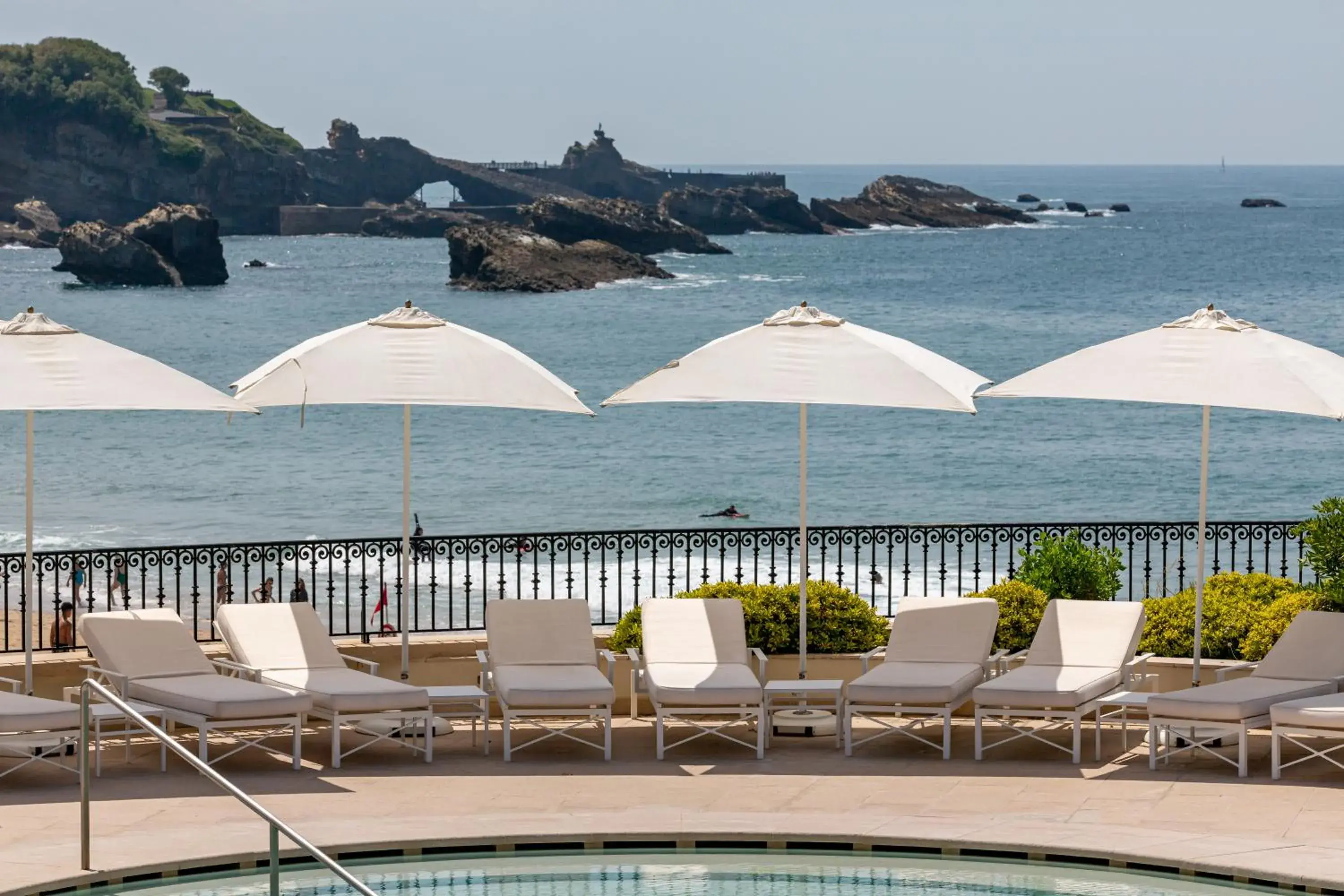 Swimming pool in Hôtel du Palais Biarritz, in The Unbound Collection by Hyatt Swimming pool in Hôtel du Palais Biarritz, in The Unbound Collection by Hyatt