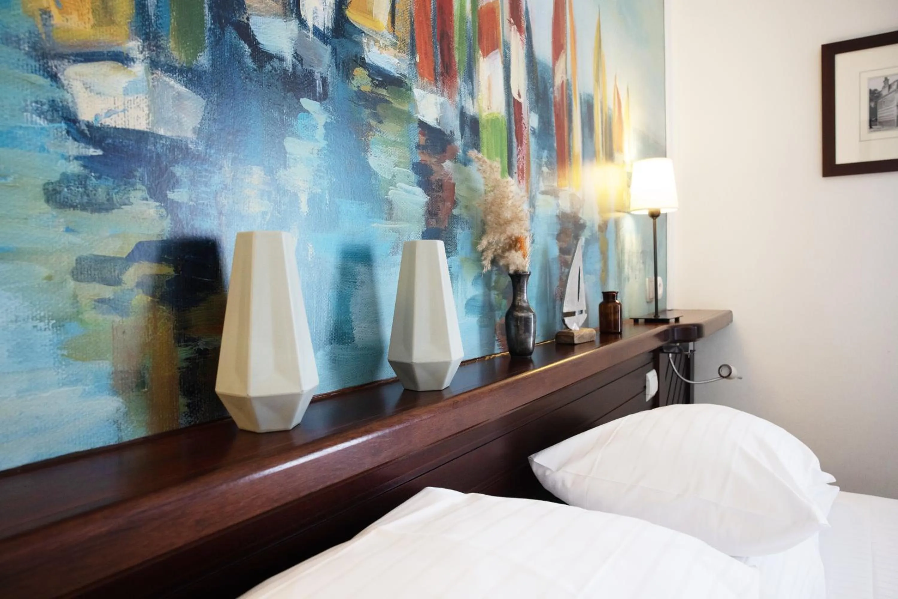 Decorative detail, Bed in Hôtel La Villefromoy