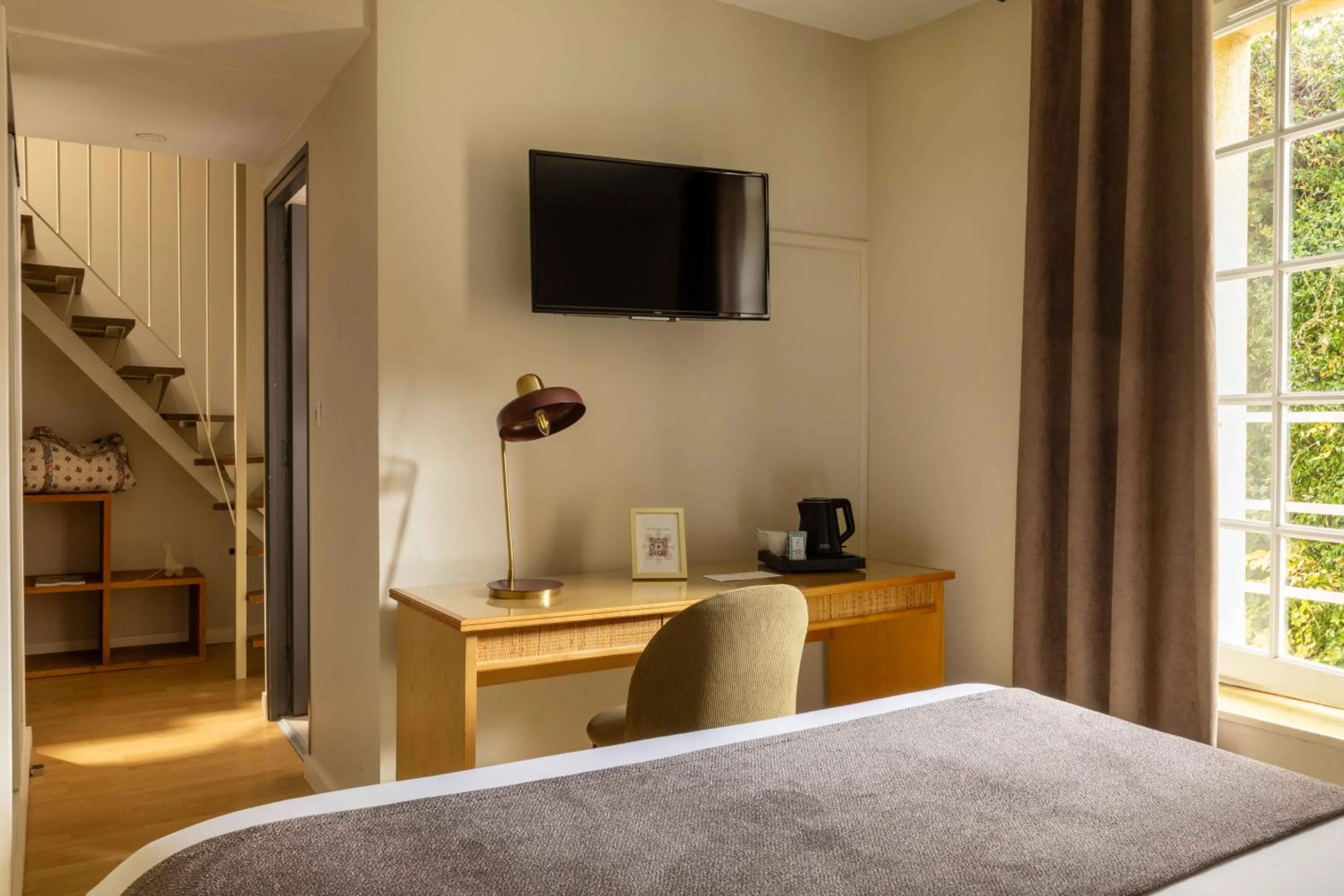 Photo of the whole room, Bed in Hôtel Le Pré Galoffre