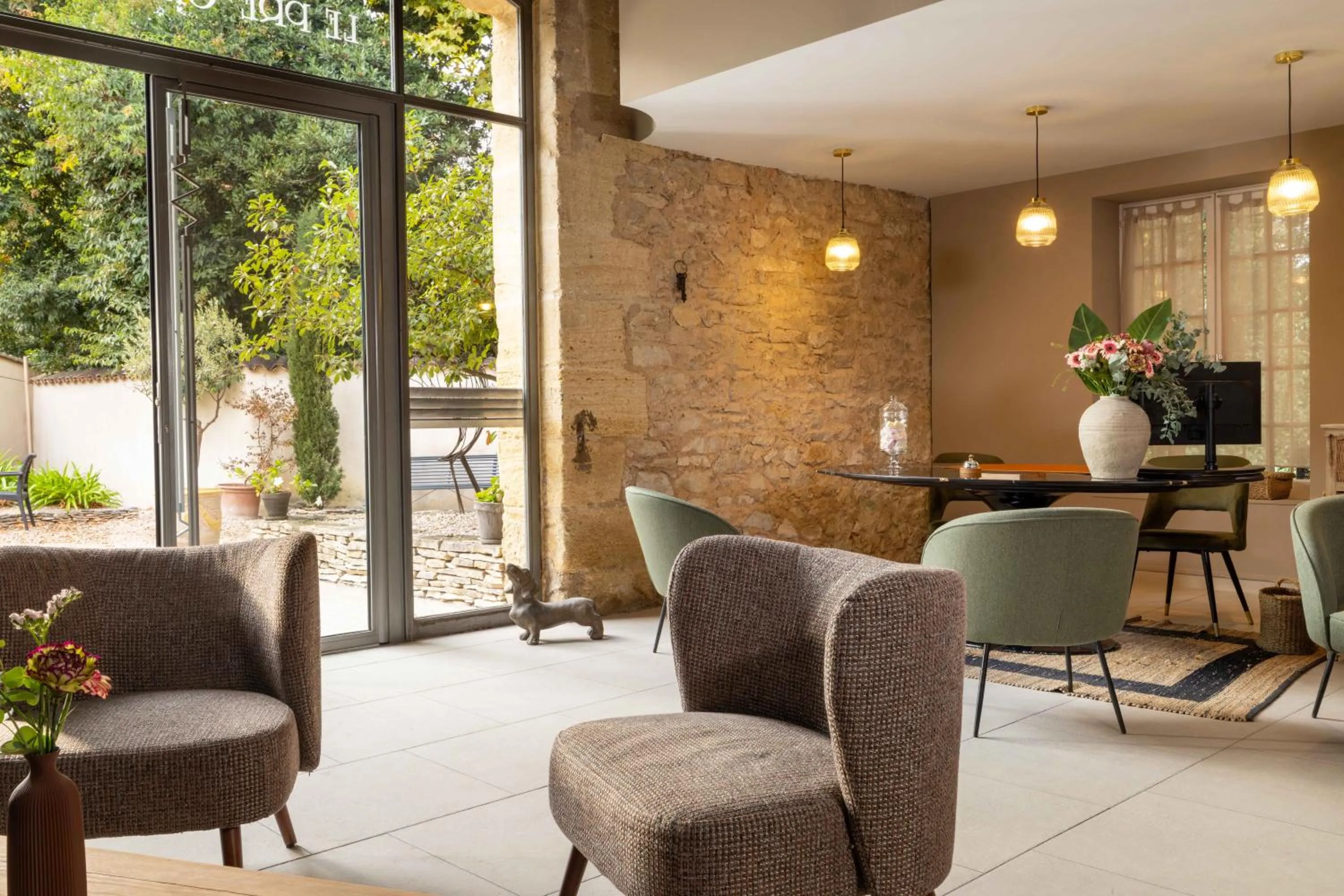 Living room in Hôtel Le Pré Galoffre